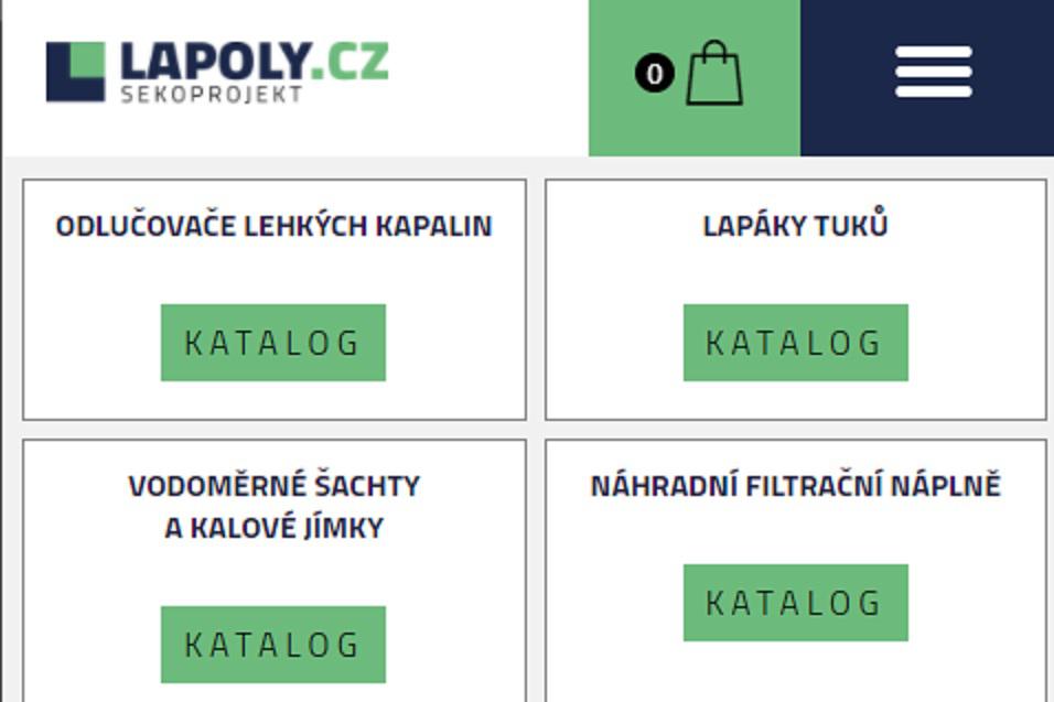 On-line objednávka na webu LAPOLY.cz - jednoduše