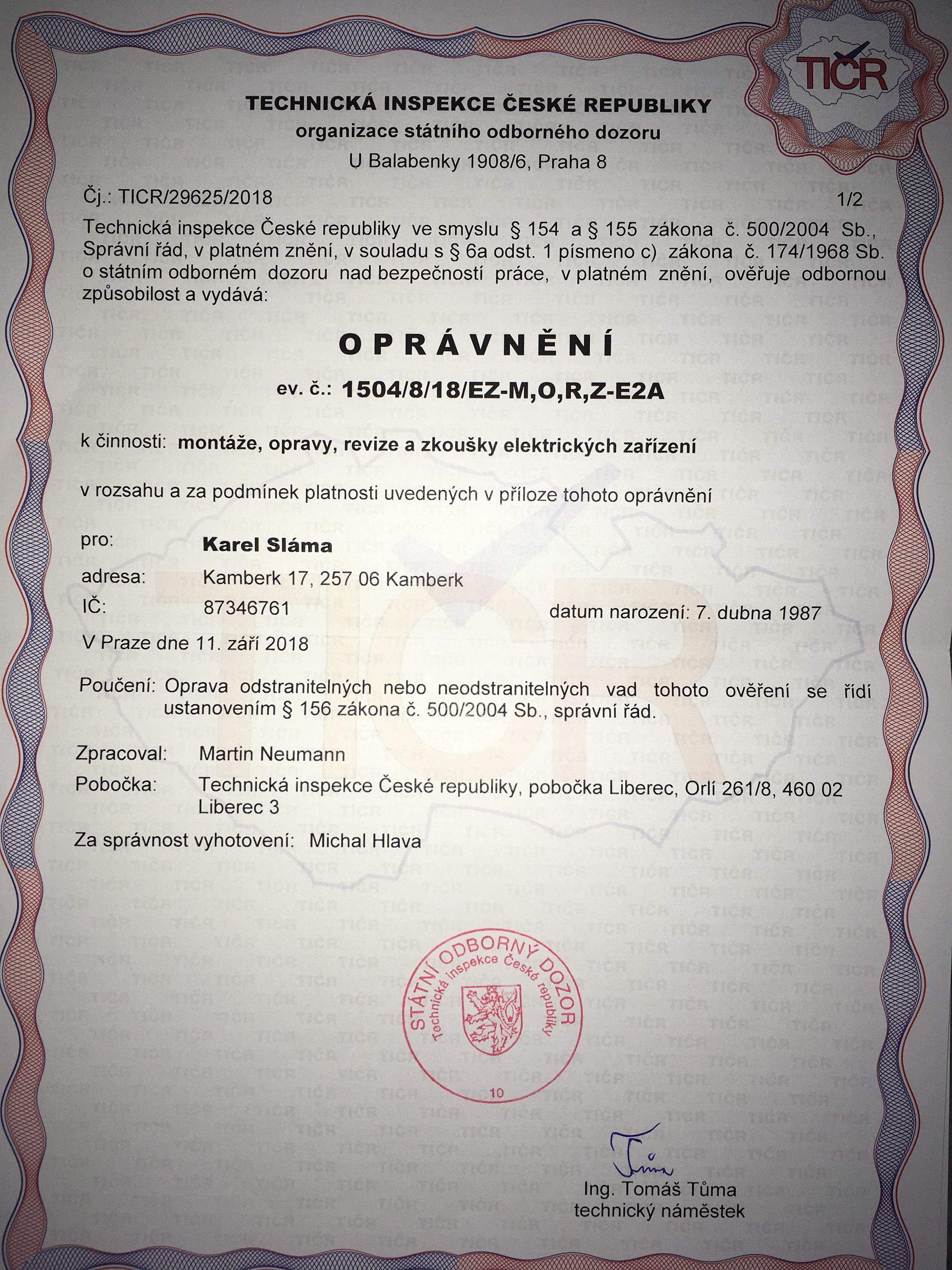 Elektro-revize Sláma foto 4