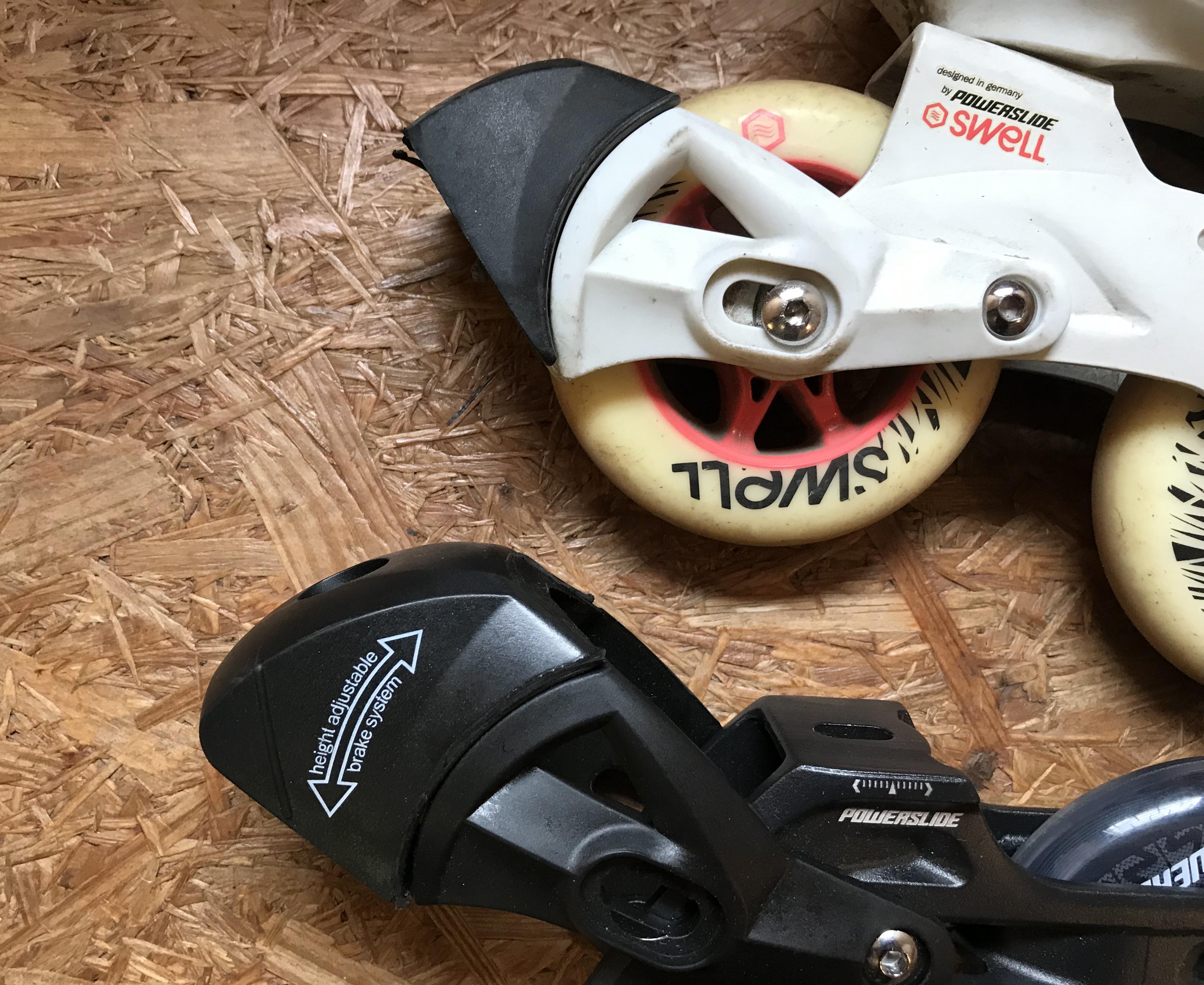 Výměna brzdy/brzdového špalku na bruslích