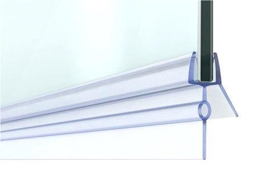 Stírací silikonová lišta spodní na sprchové dveře