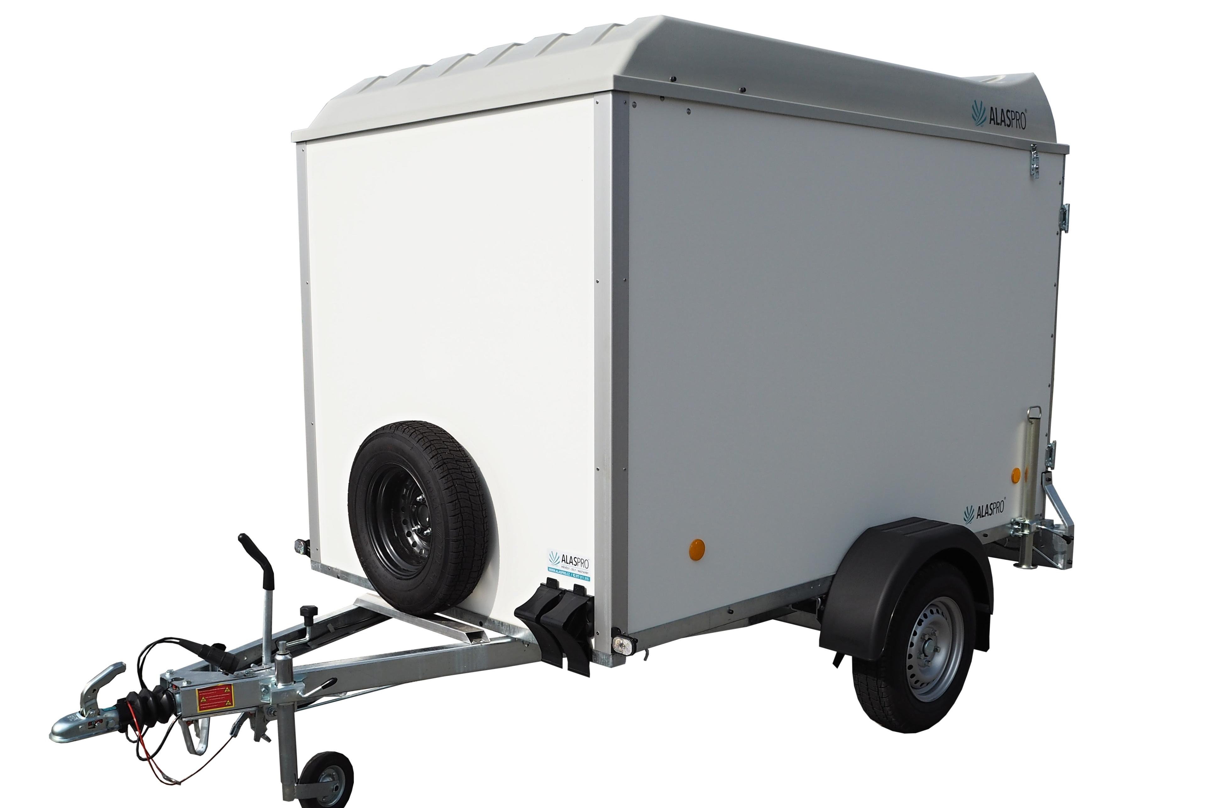 Brzděný skříňový přívěs