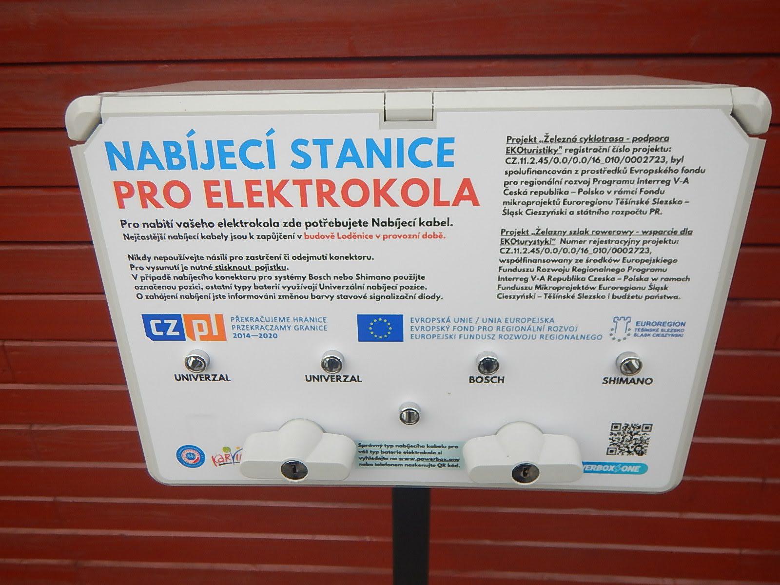 Nabíjecí stanice Areál Loděnice v parku Boženy Němcové foto 3