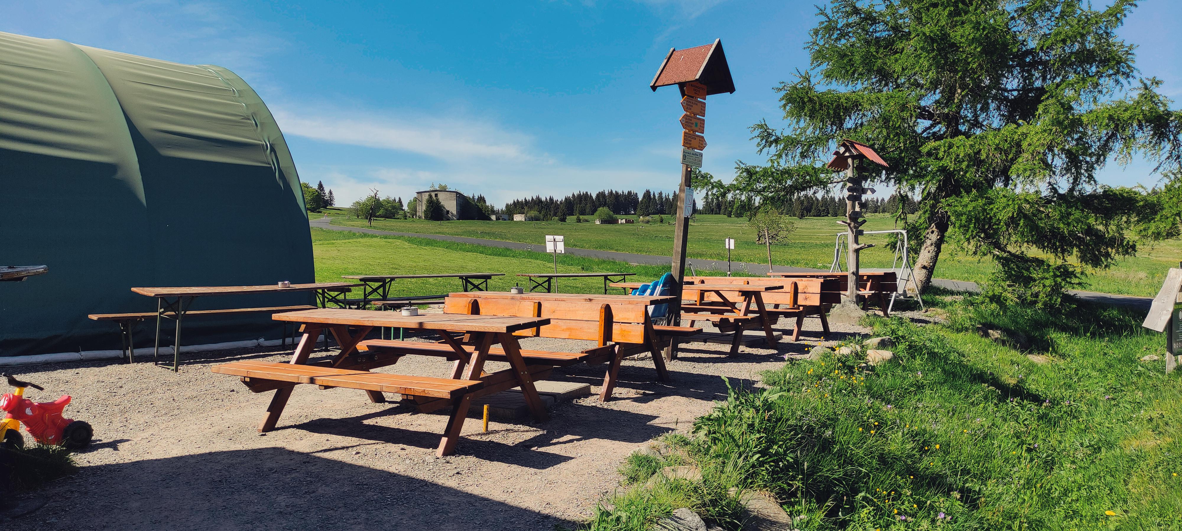 Nabíjecí stanice Občerstvení Maringotka