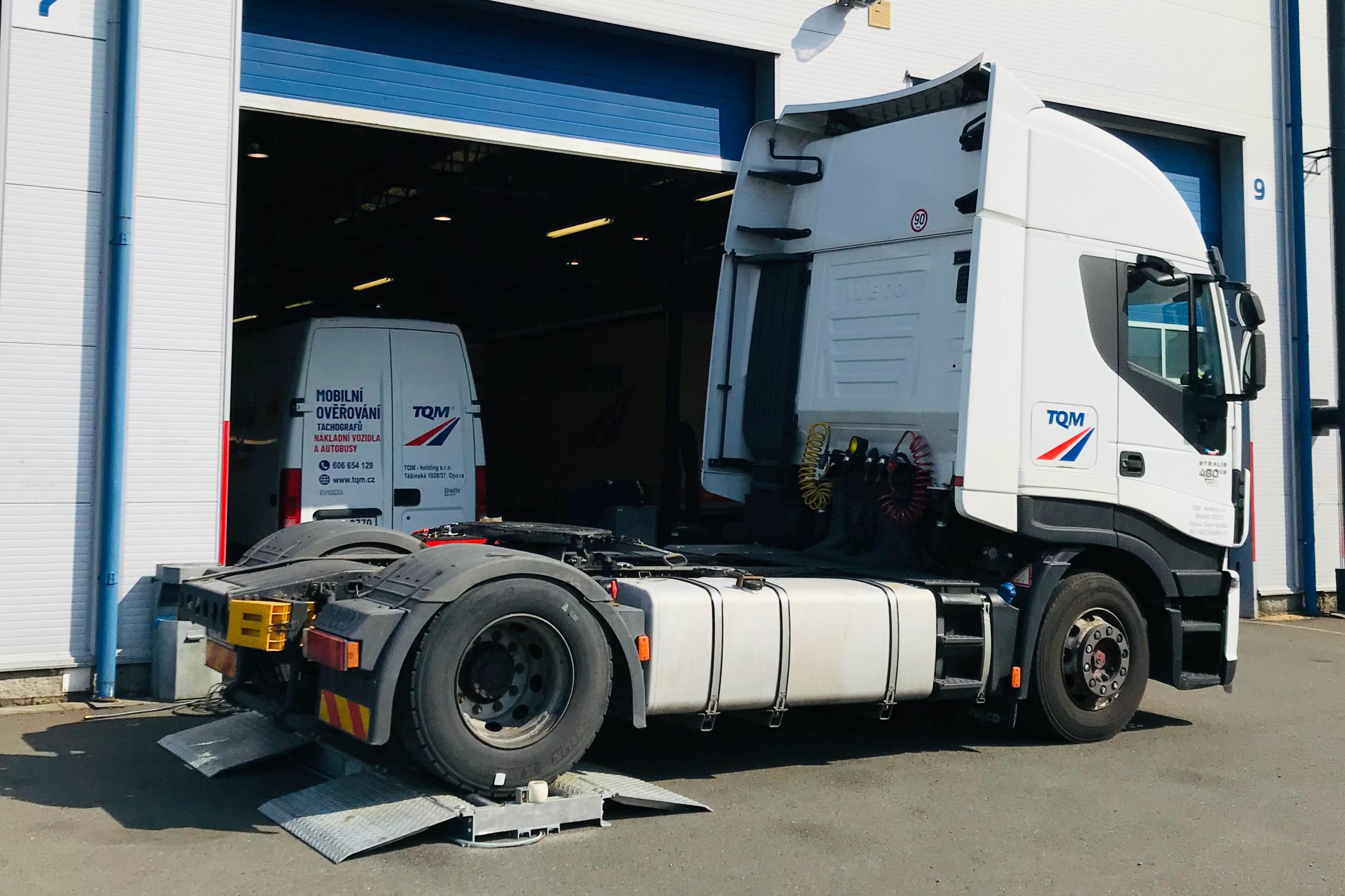 Ověření tachografu vozidla