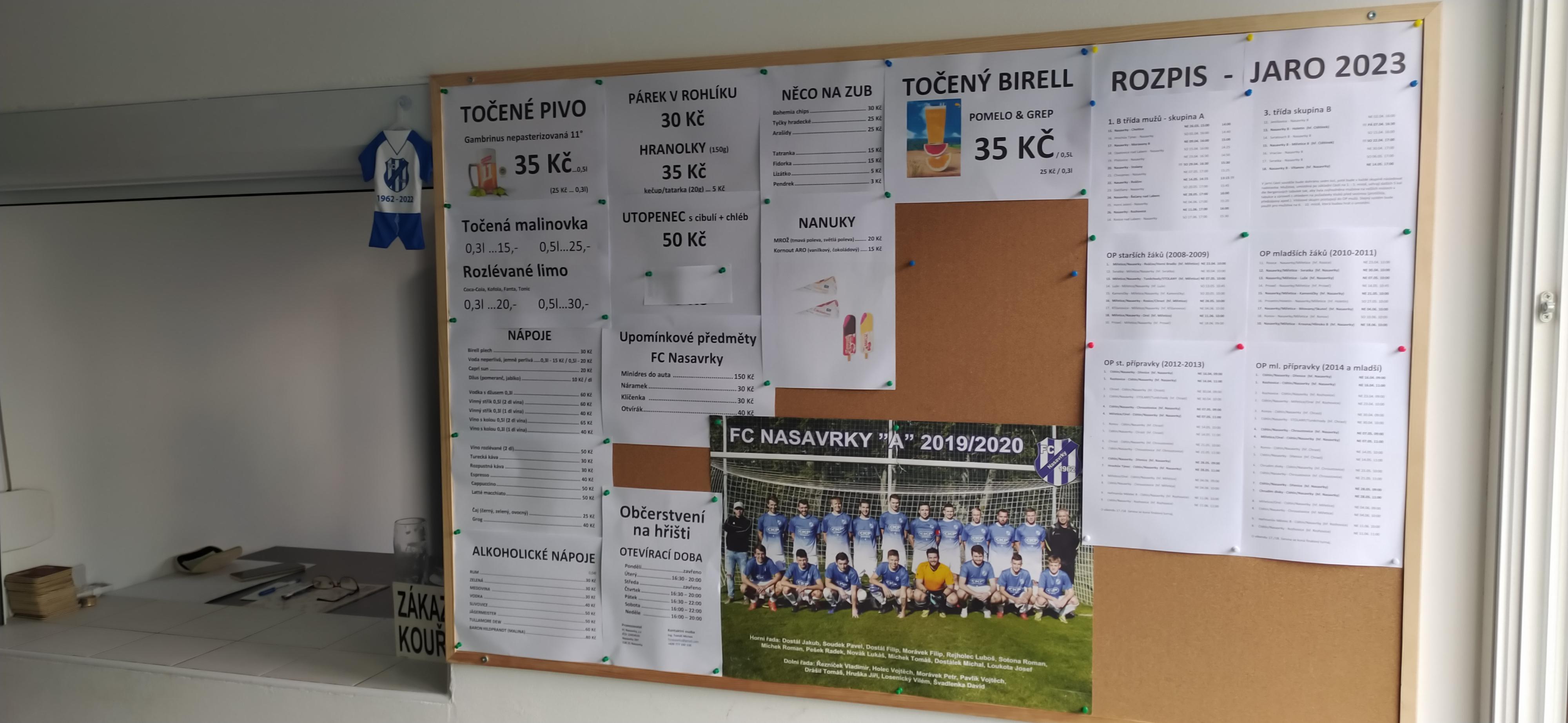 Občerstvení na hřišti FC Nasavrky foto 4