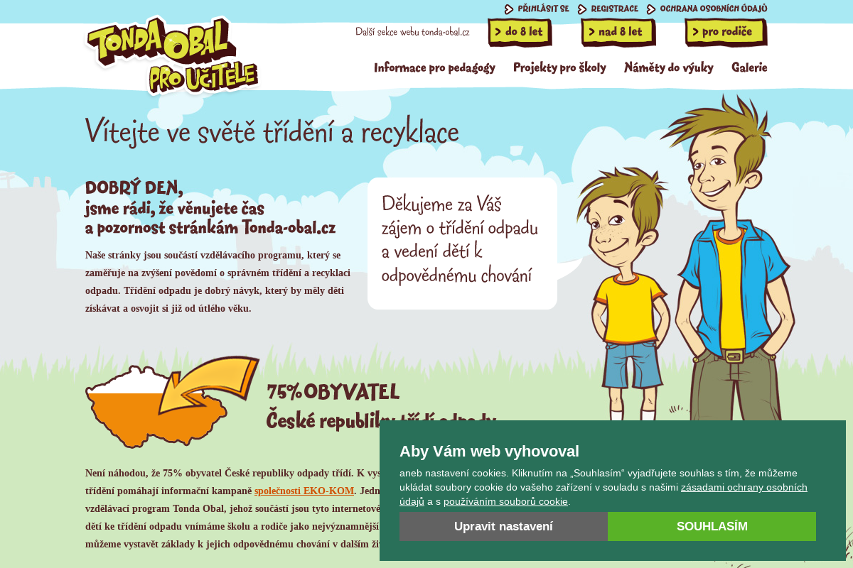 Tonda obal - pro učitele
