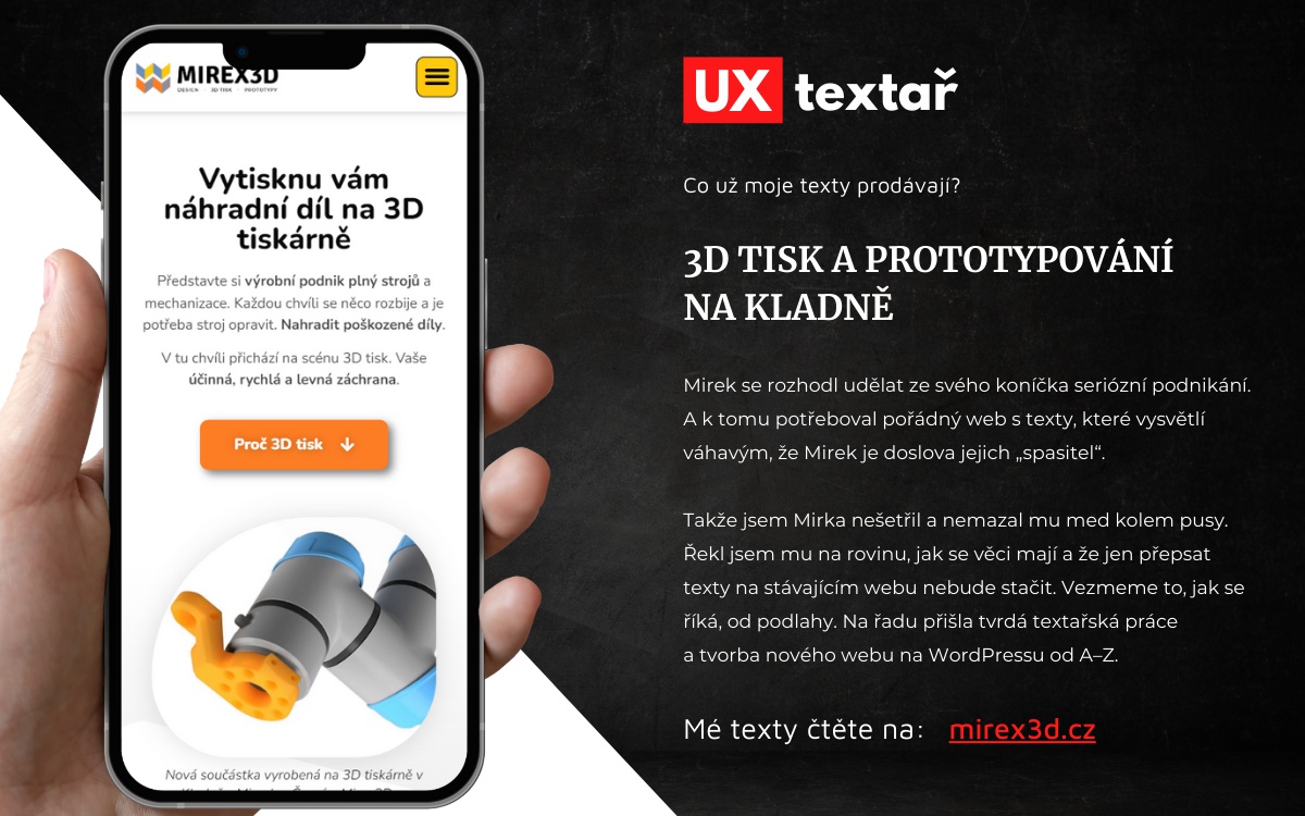 UX textař Adam Vrána – copywriting, tvorba webu, marketing foto 3