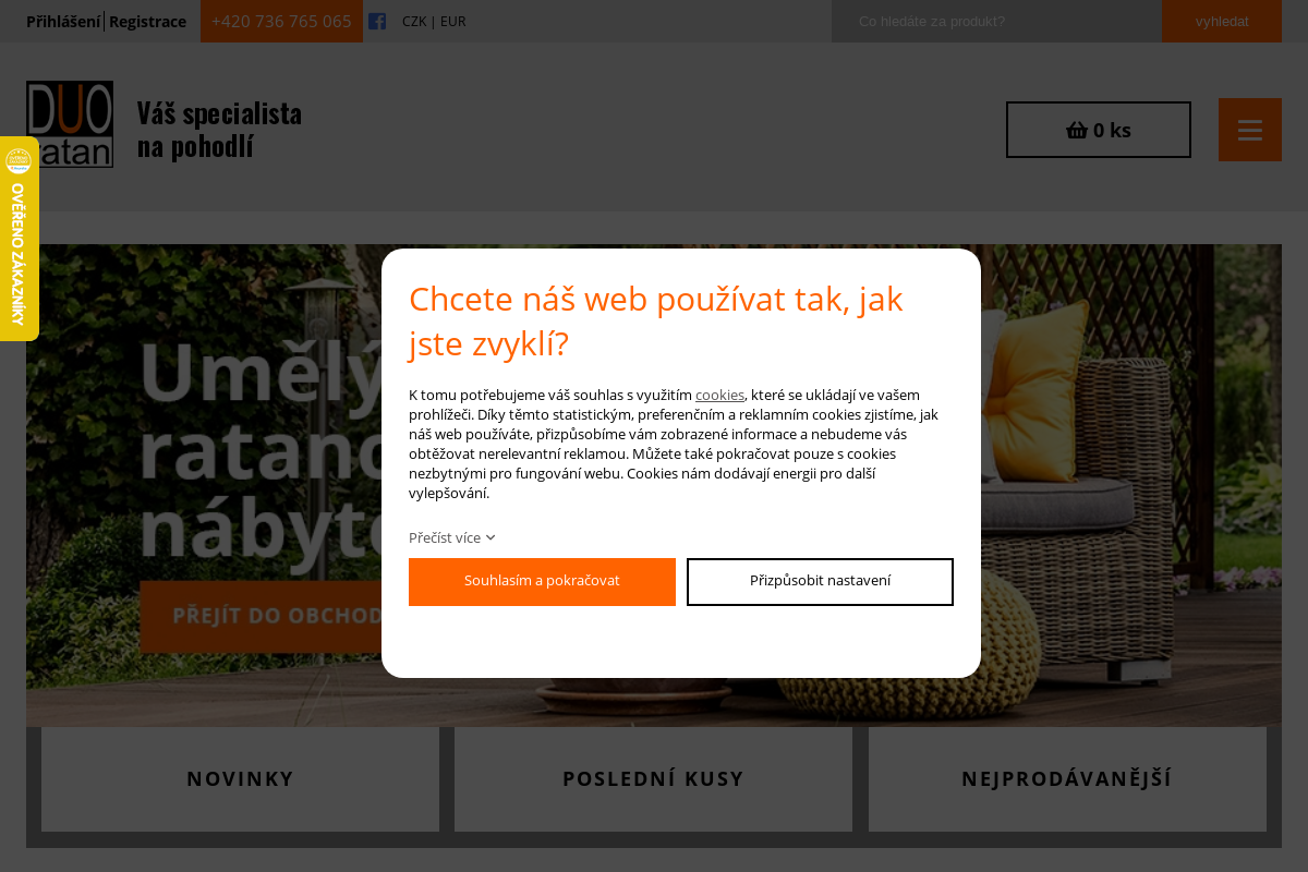 Ratanový nábytek - DUO ratan