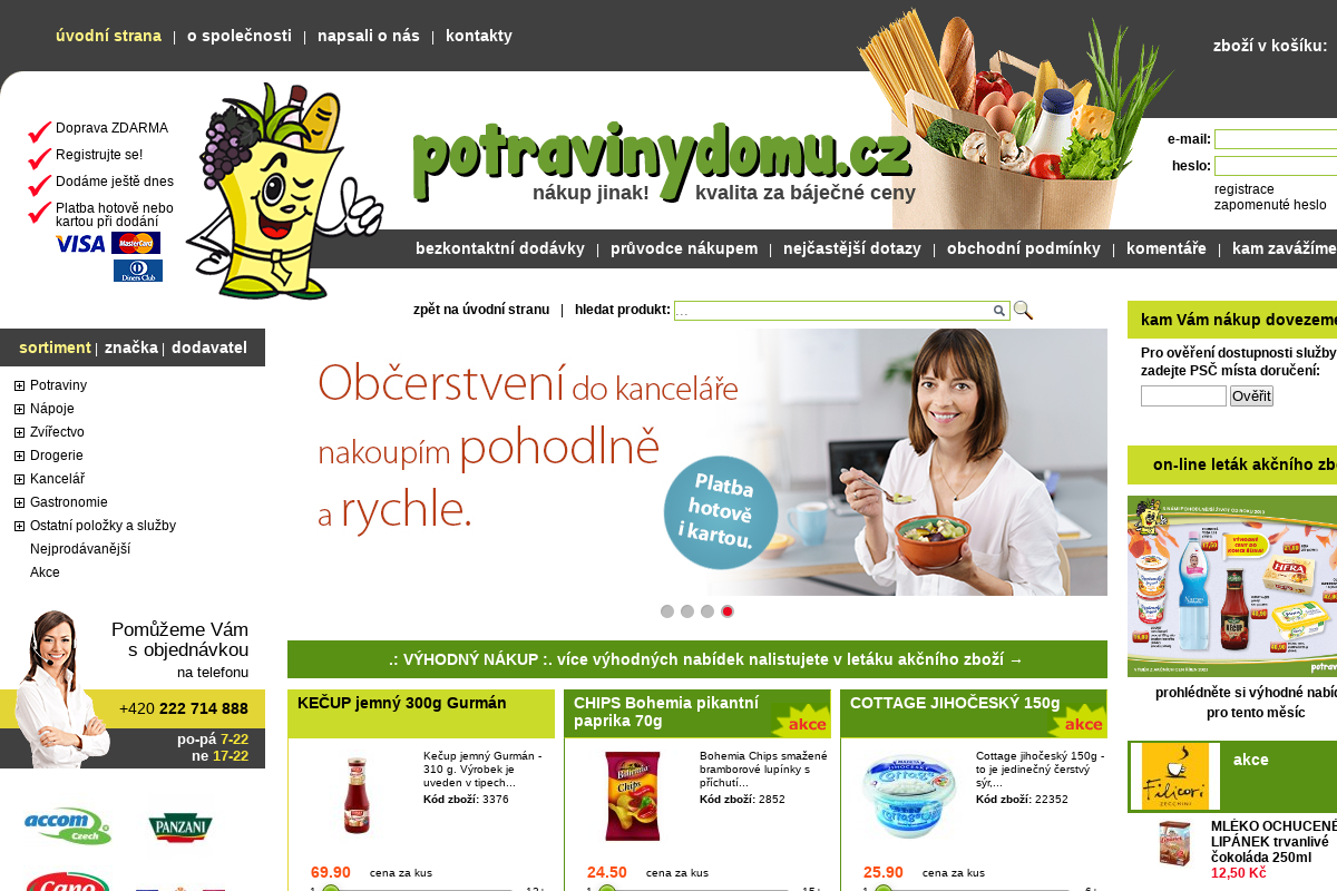 Potraviny domů ‐ internetový obchod