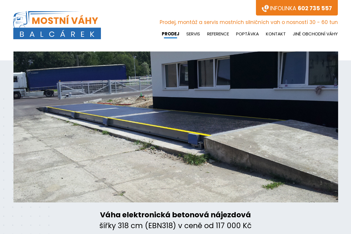 Mostní váhy Balcárek foto 1