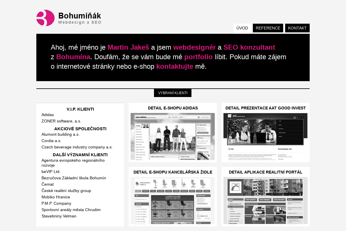 Webdesign a SEO - Bohumíňák