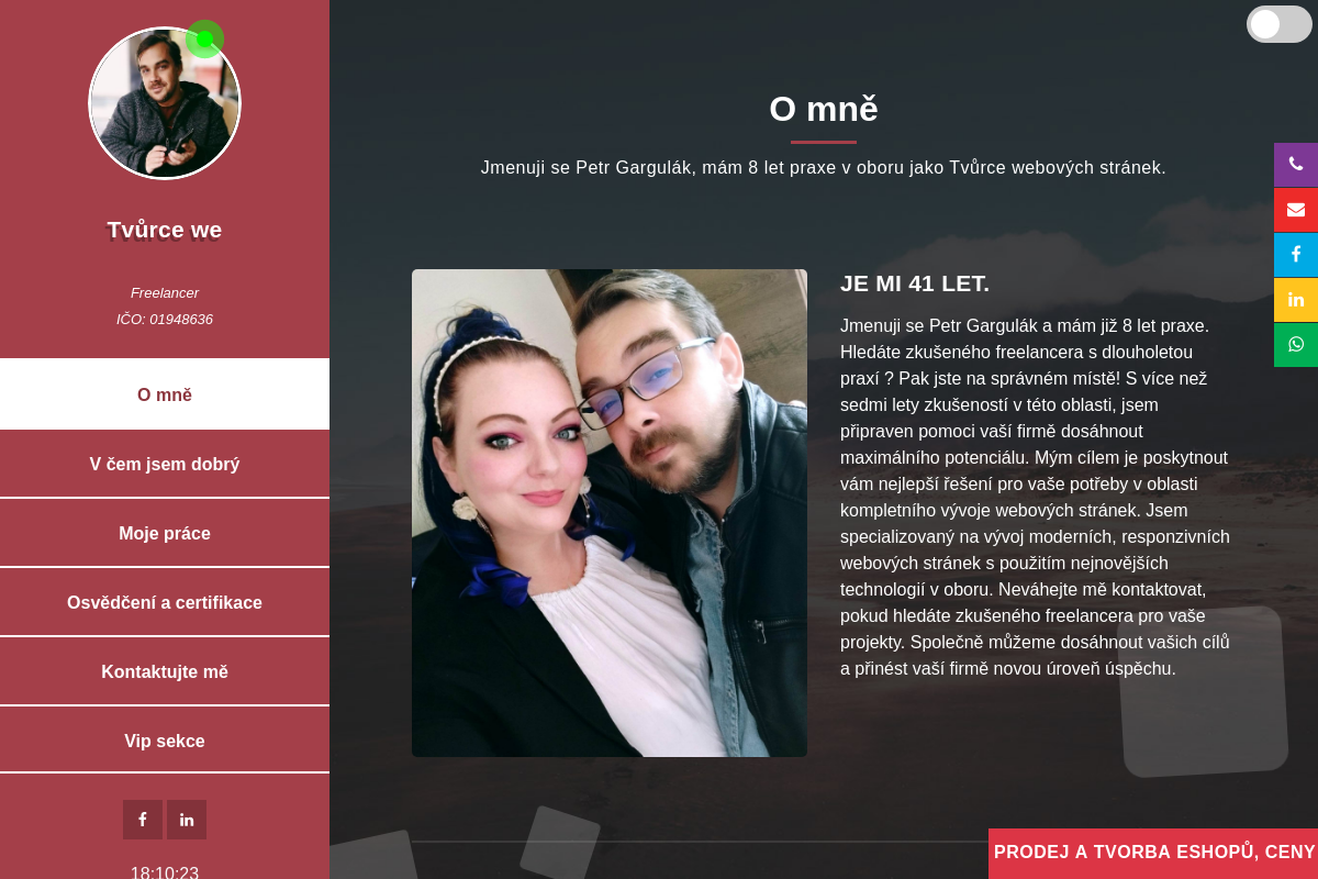 Tvorba webů Petr Gargulák