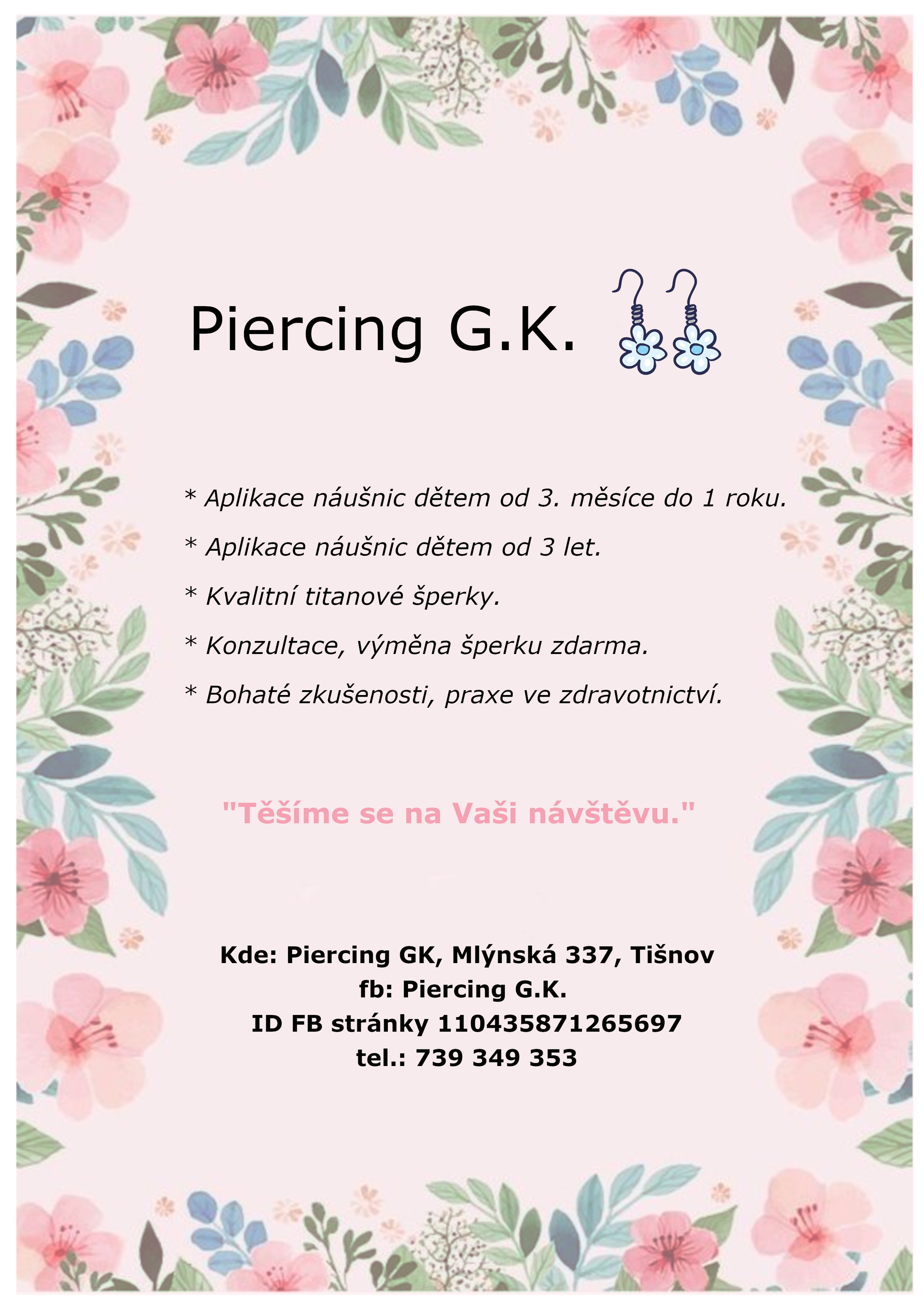 Piercing Tišnov - Gabriela Krcháková foto 3
