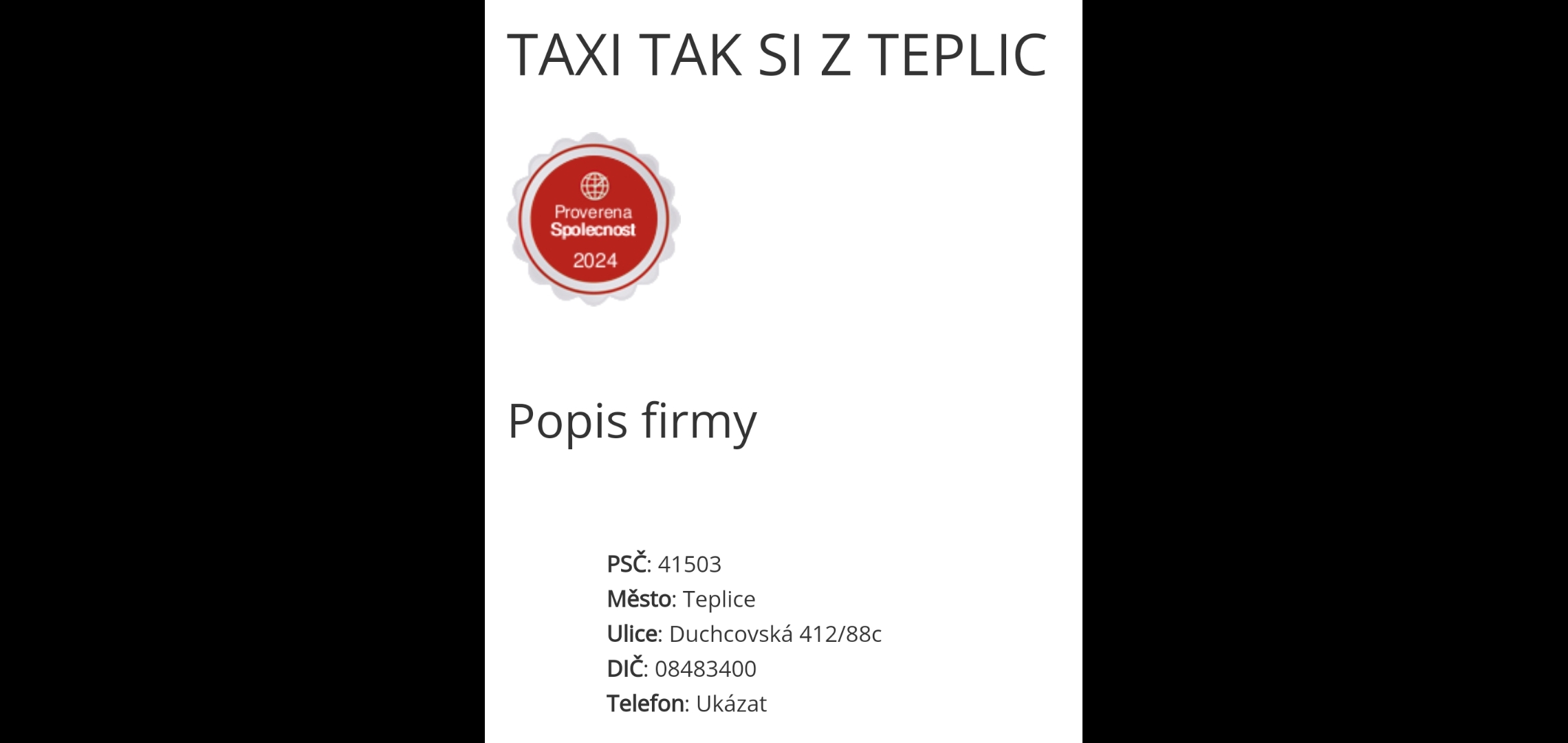 Taxi TAK SI Z TEPLIC foto 4