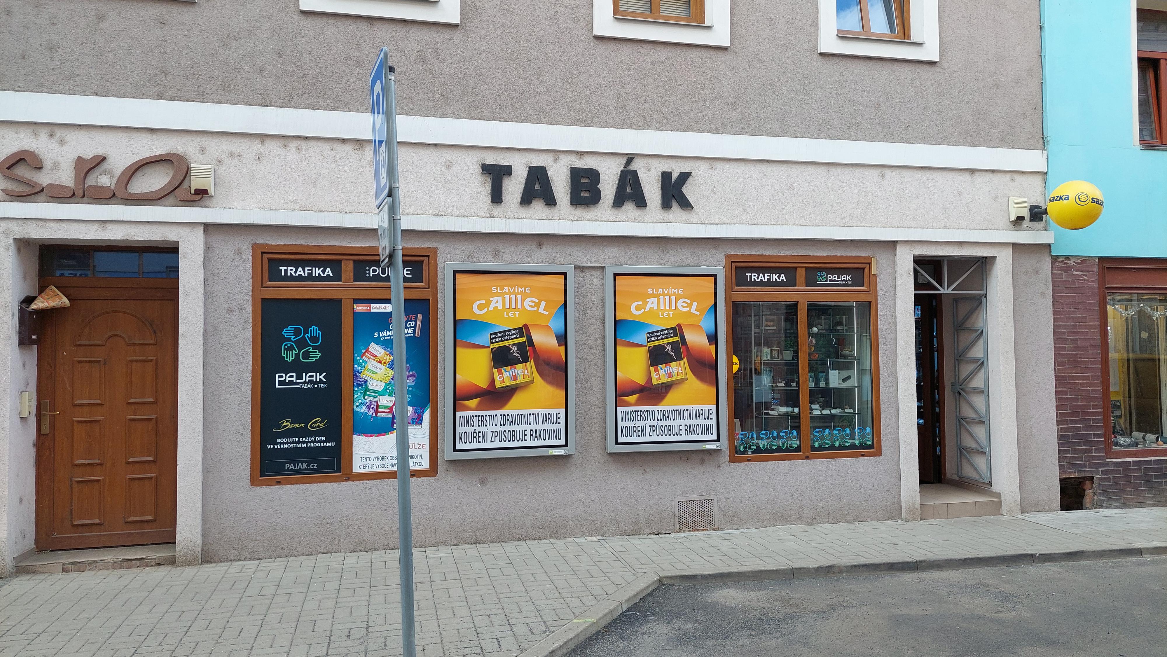 PAJAK tabák, tisk