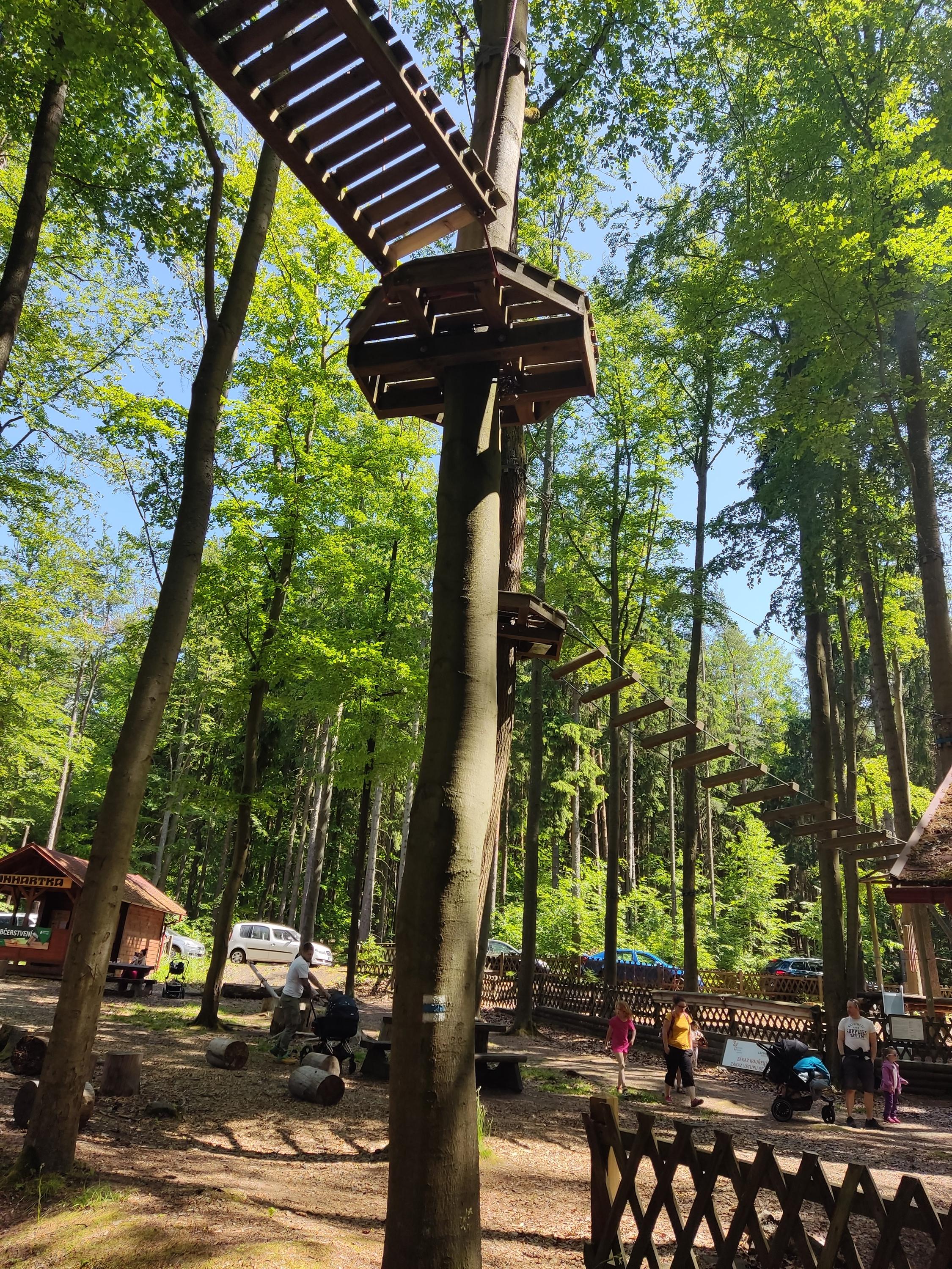 Přírodní lanové centrum svatý Linhart