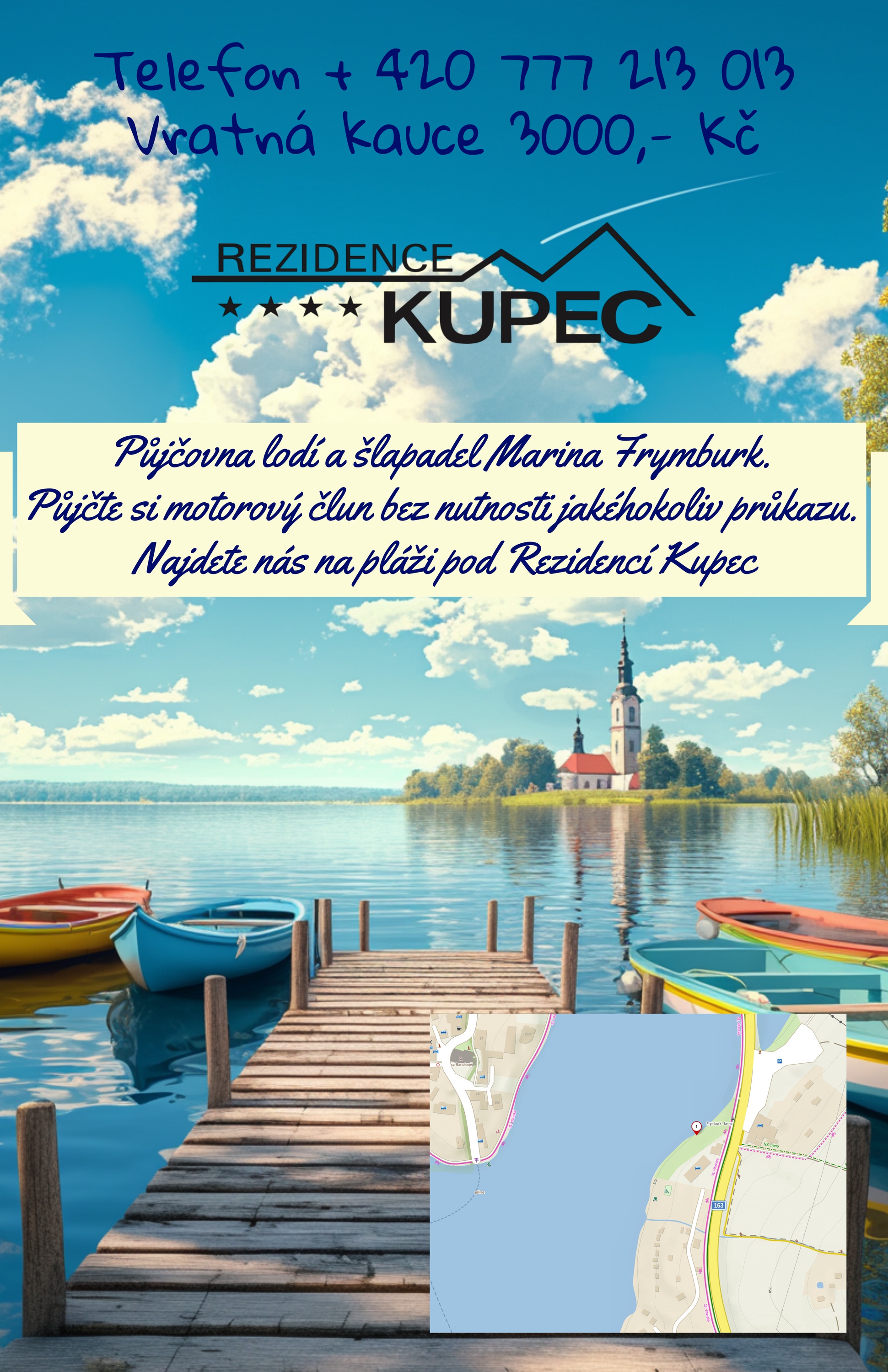 Půjčovna lodí a šlapadel Marina Frymburk foto 4