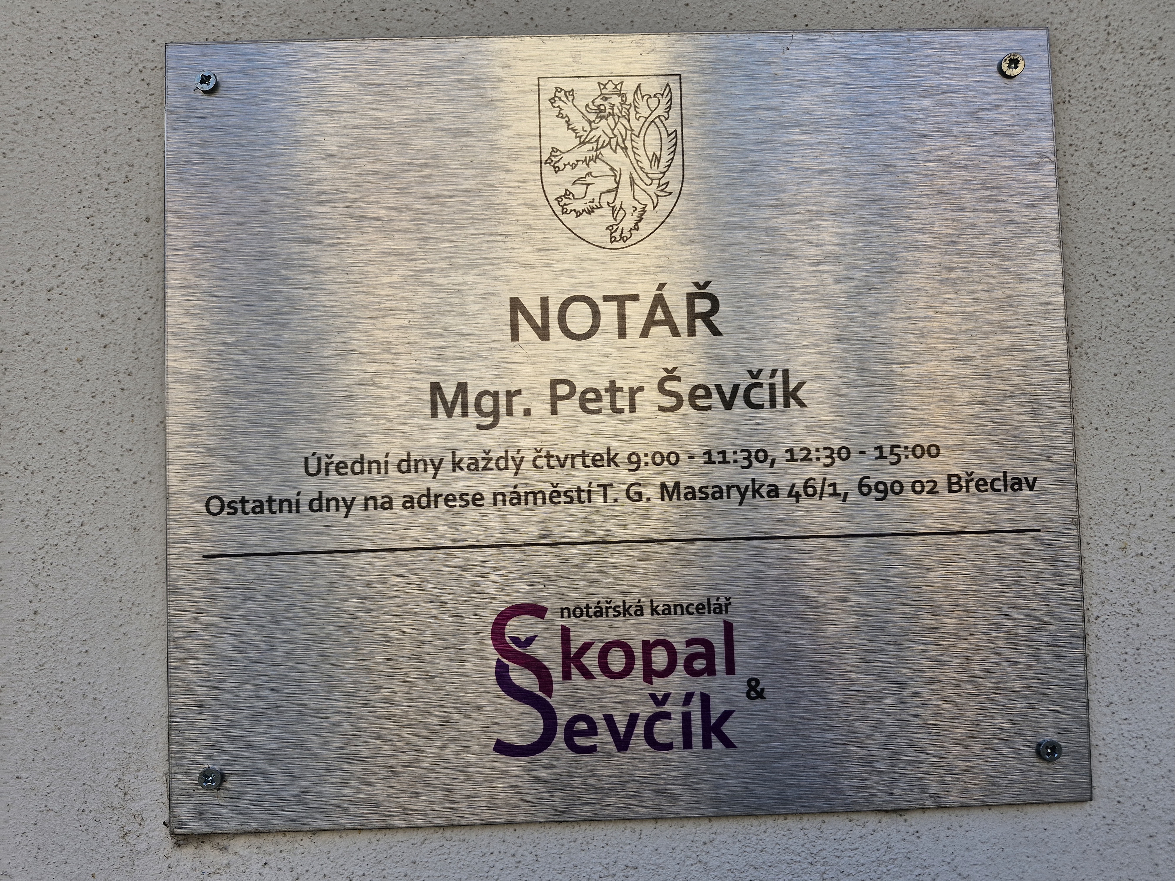 Mgr. Petr Ševčík, notář (notářská kancelář Skopal & Ševčík) foto 2