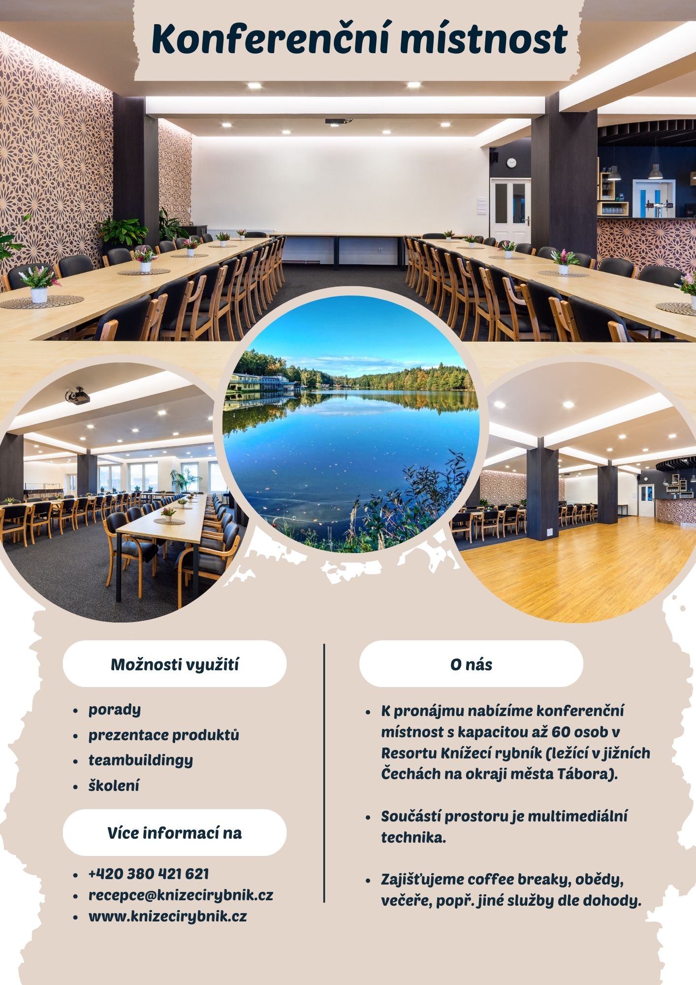 Konferenční místnost Knížecí rybník foto 2