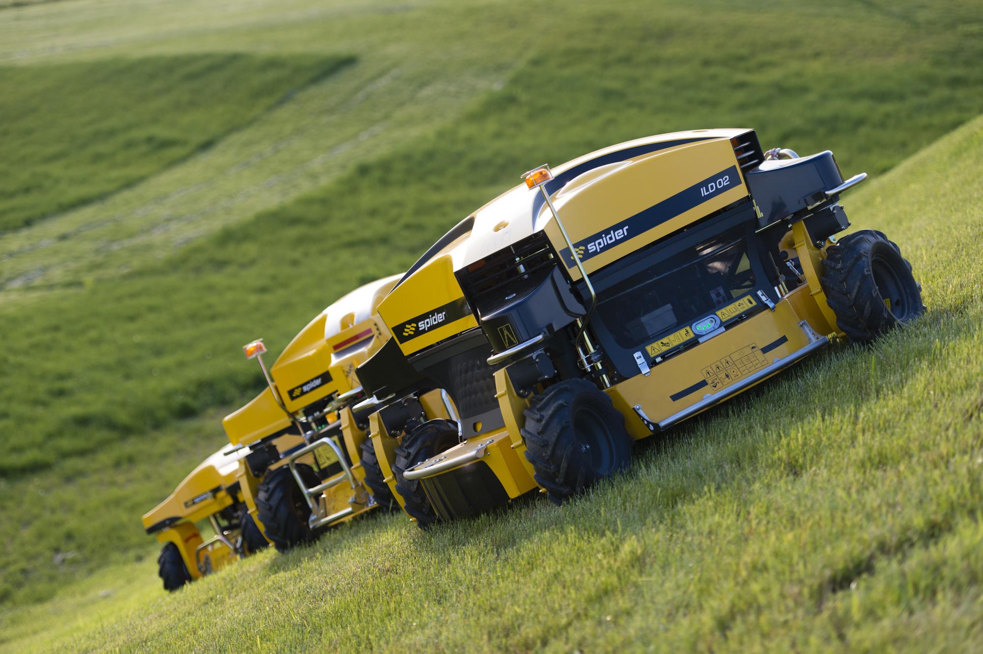 SPIDER - dálkově řízené svahové sekačky