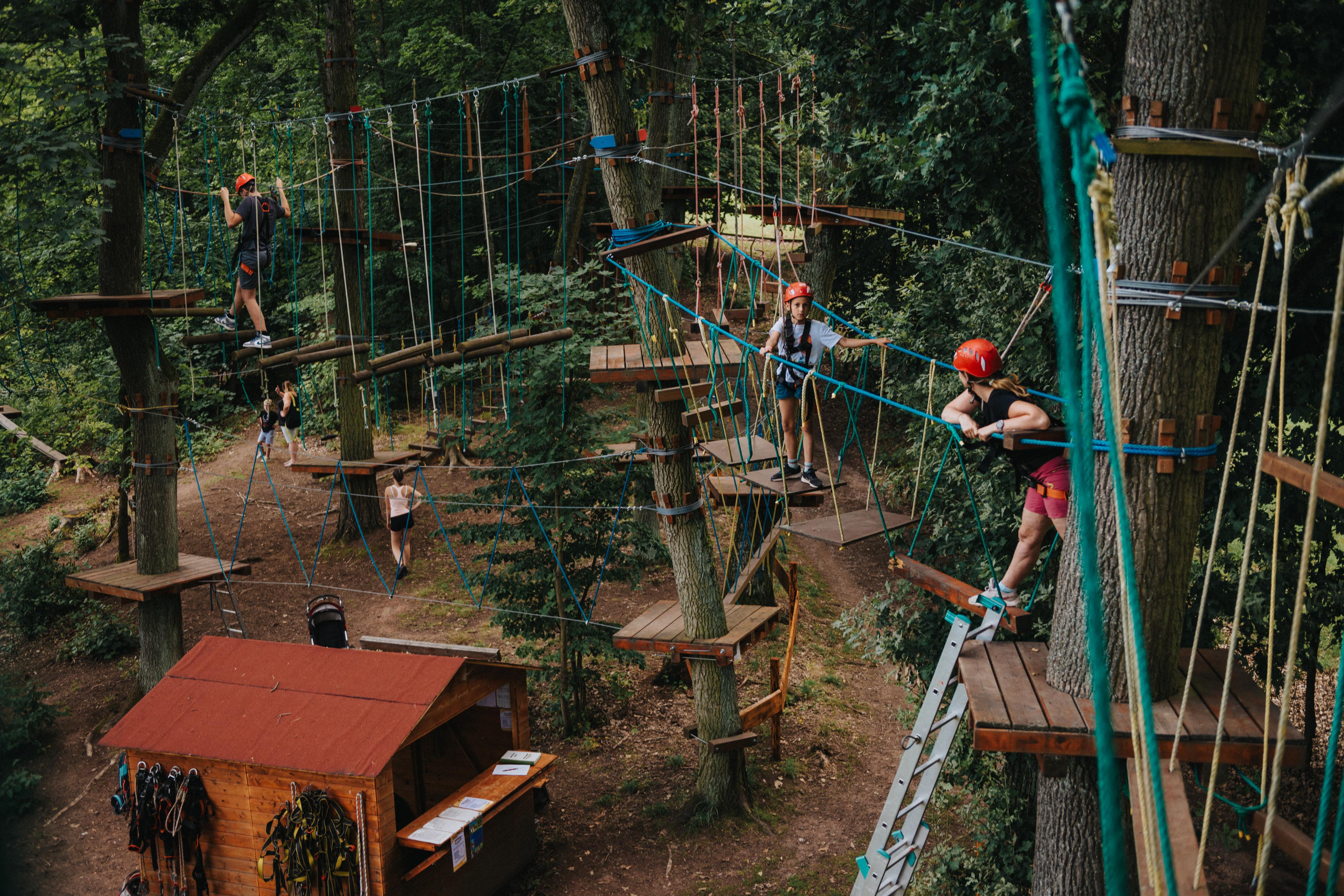 Hopstráda lanový park Náchod foto 2