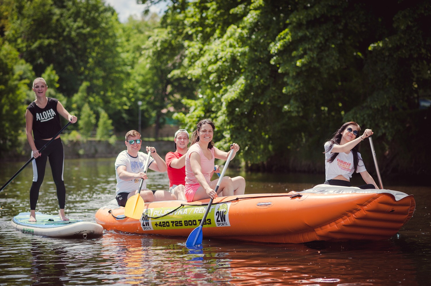 2W sports půjčovna raftů, kanoí a paddleboardů foto 2