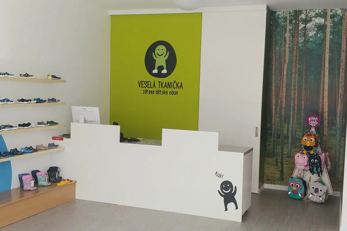 Zdravá dětská obuv Veselá Tkanička