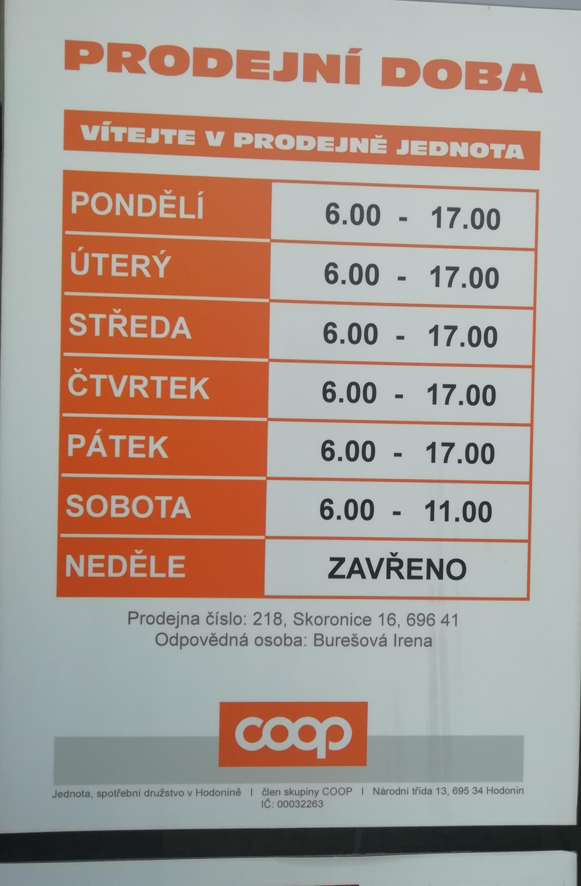 Jednota, spotřební družstvo v Hodoníně - COOP foto 3