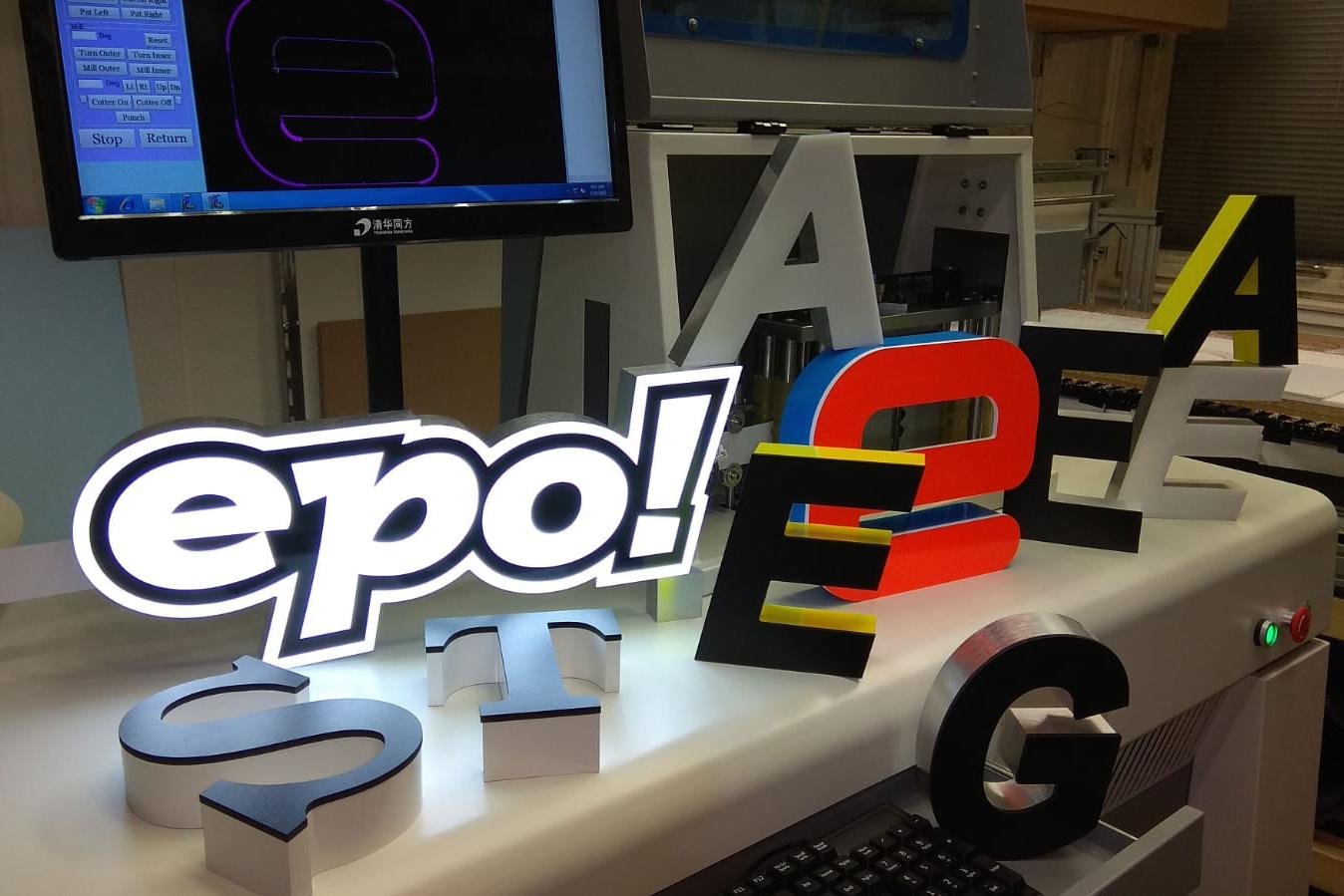 3D letters - výroba reklamy