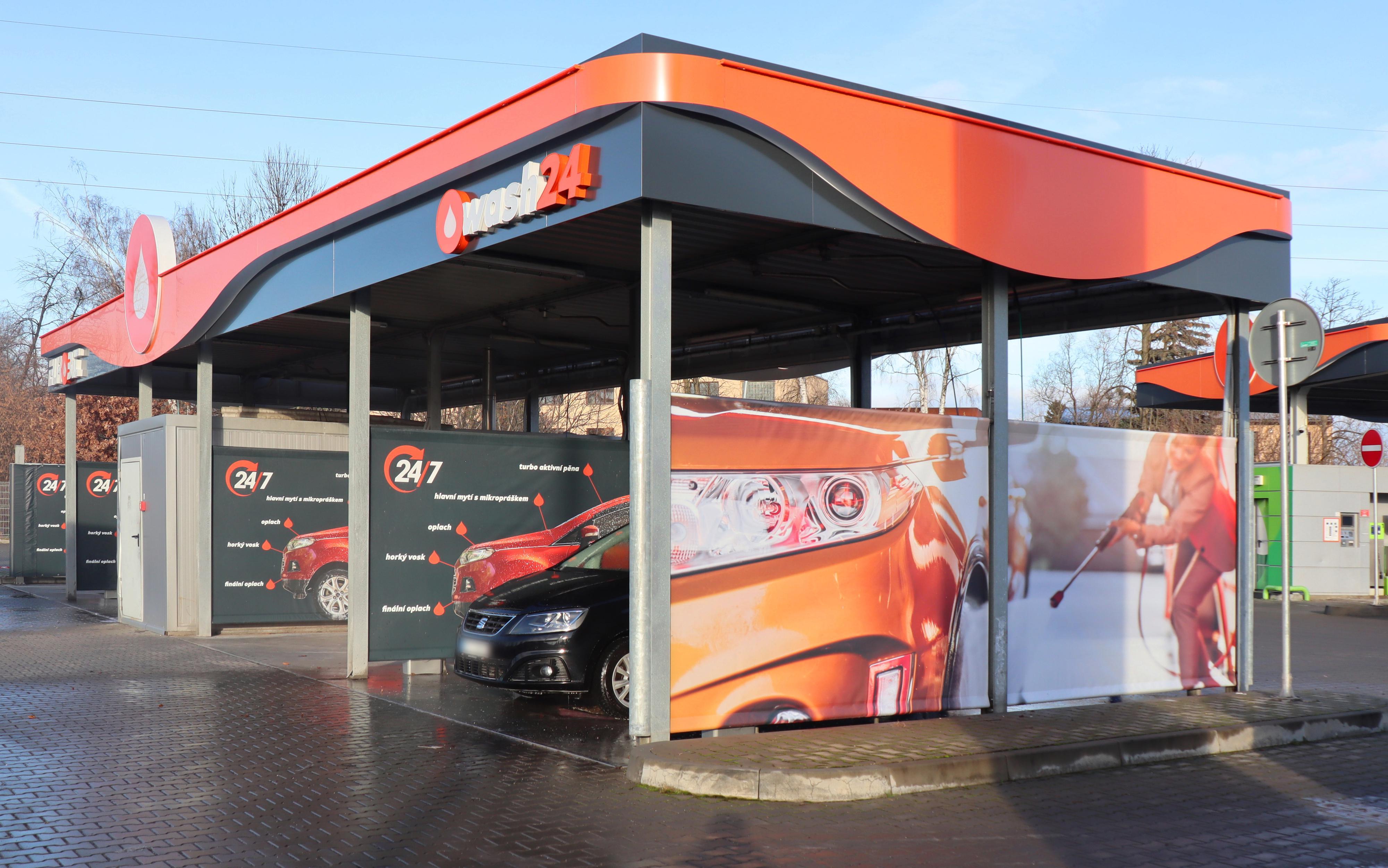 Čerpací stanice VITA - mycí boxy