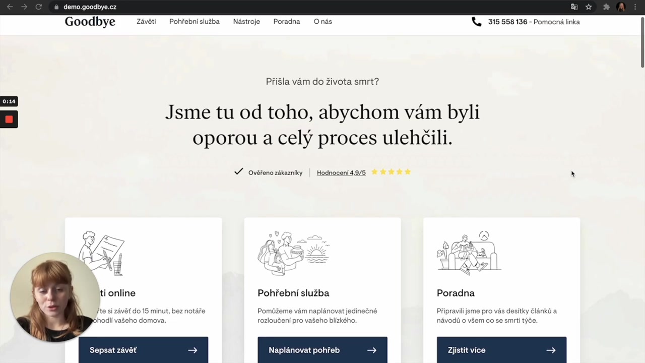Empatická pohřební služba Goodbye.cz foto 2 (náhled videa)