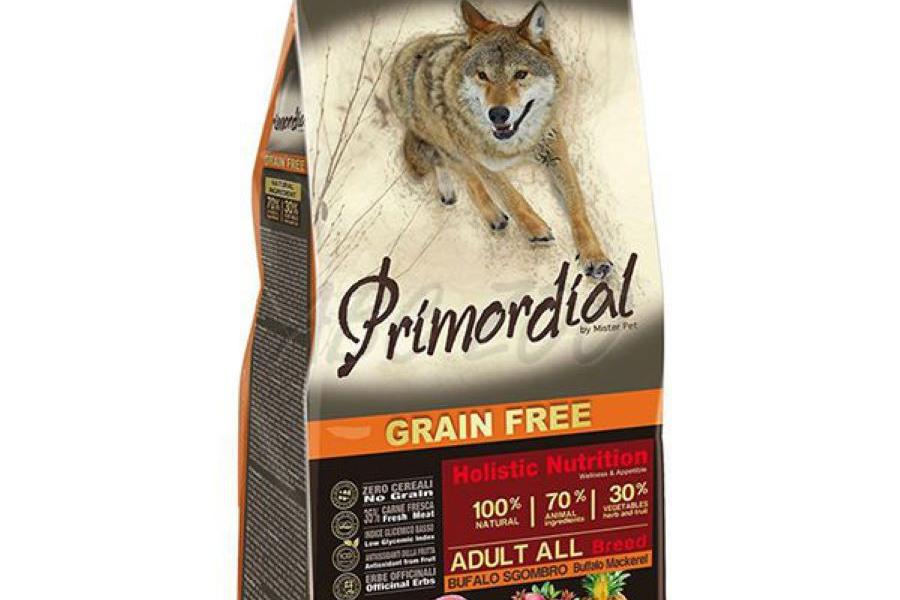 PRIMORDIAL Dog Adult Buffalo & Mackerel 12kg