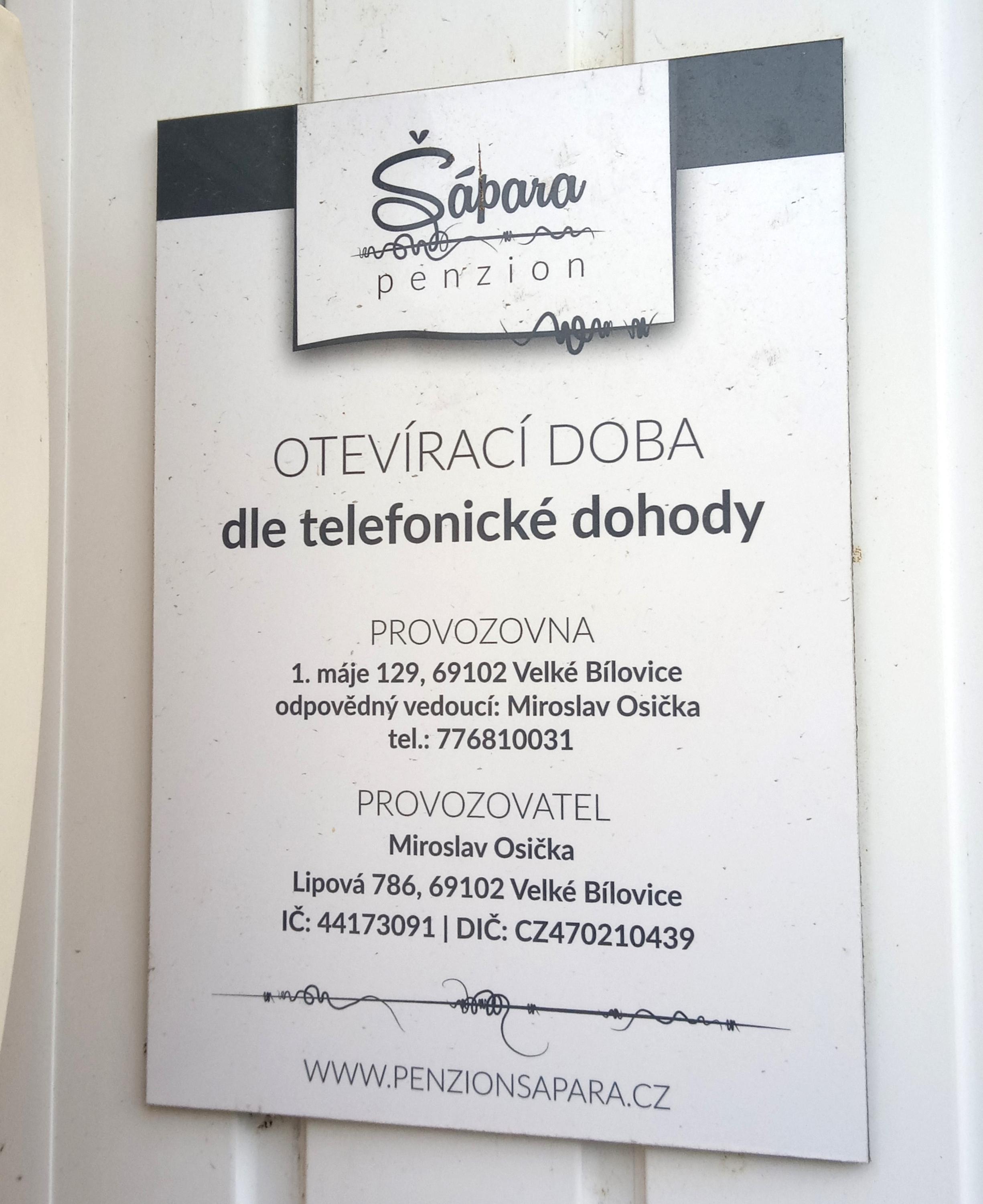 Penzion Šápara foto 3