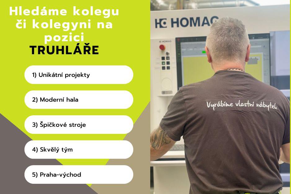 Hledáme kolegu či kolegyni na pozici TRUHLÁŘE