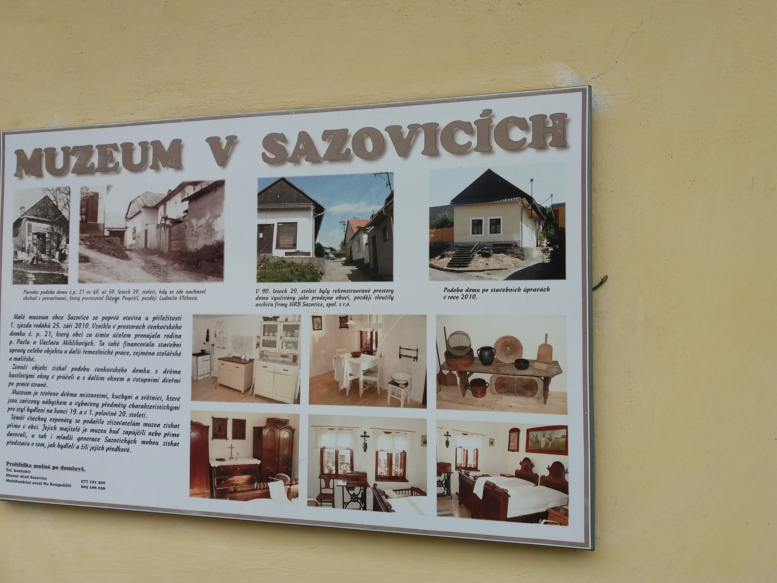 Místní muzeum Sazovice foto 3