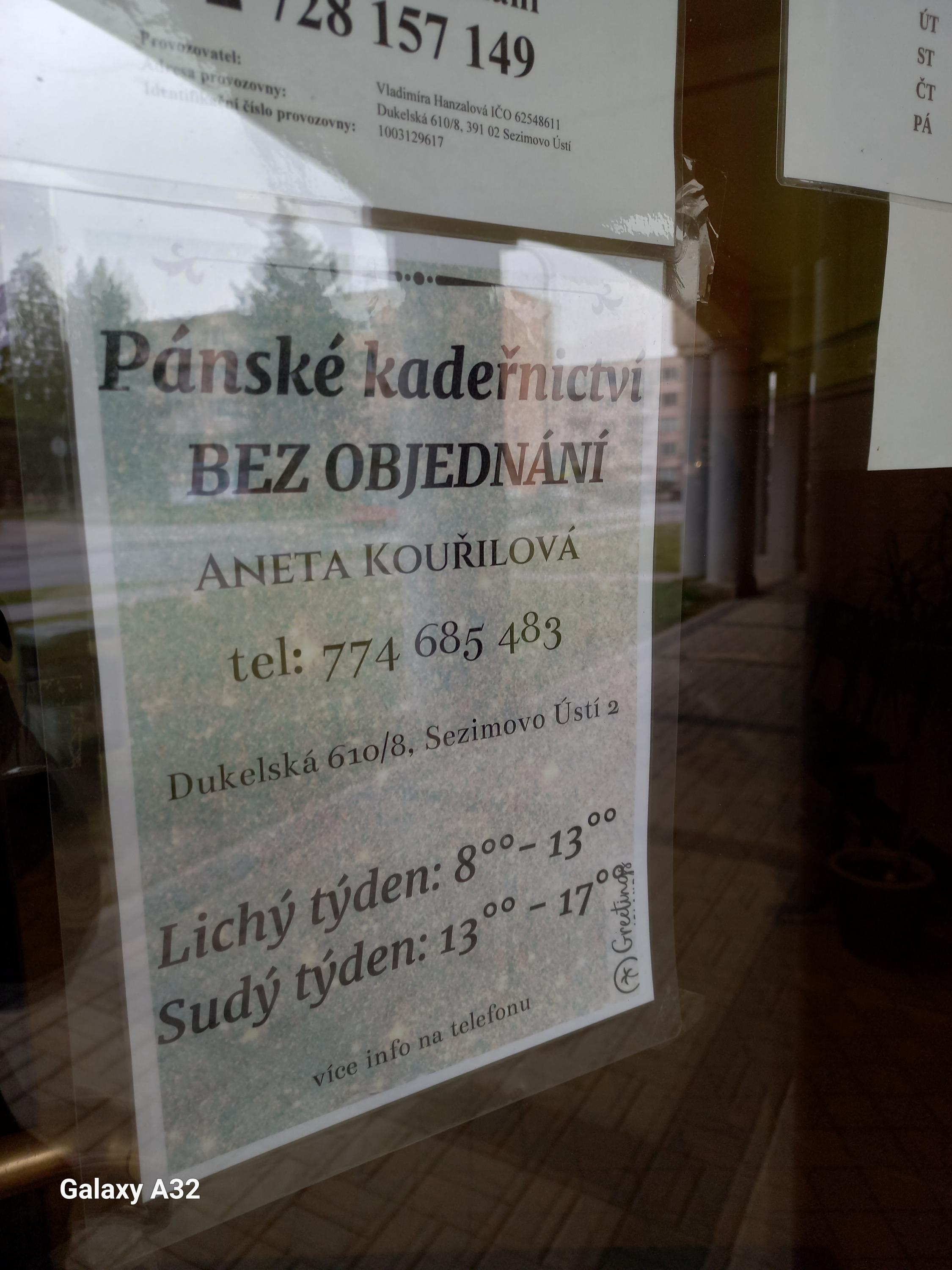 Pánské kadeřnictví Aneta Kouřilová foto 2