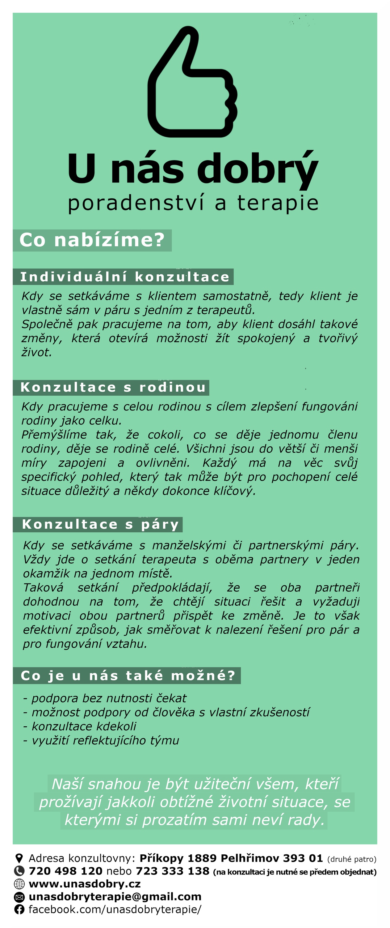 U nás dobrý - poradenství a terapie foto 3