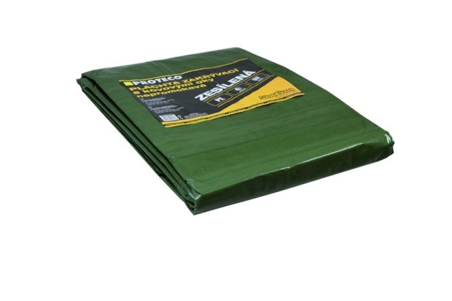 Krycí plachta 5x8 m zesílená nepromokavá s oky
