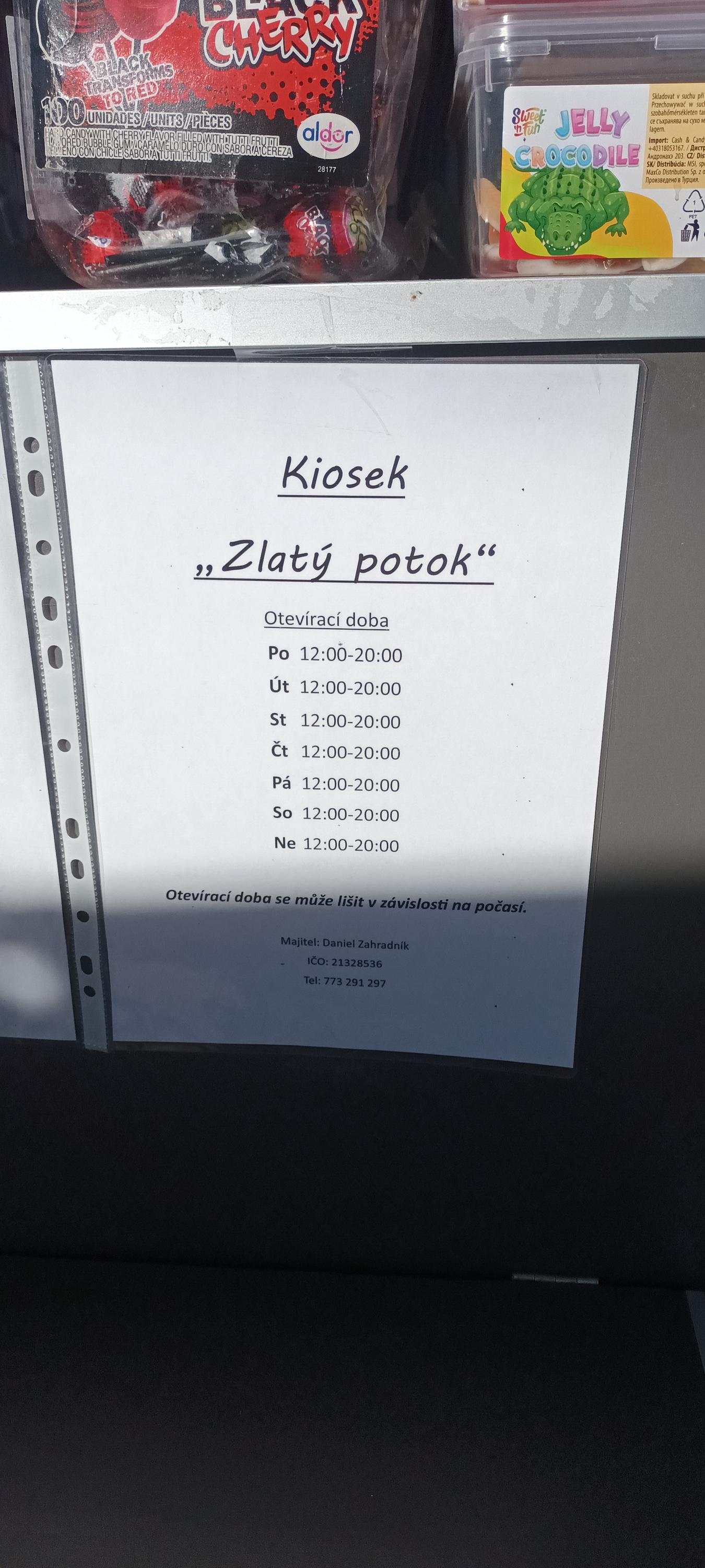 Kiosek Zlatý Potok foto 3