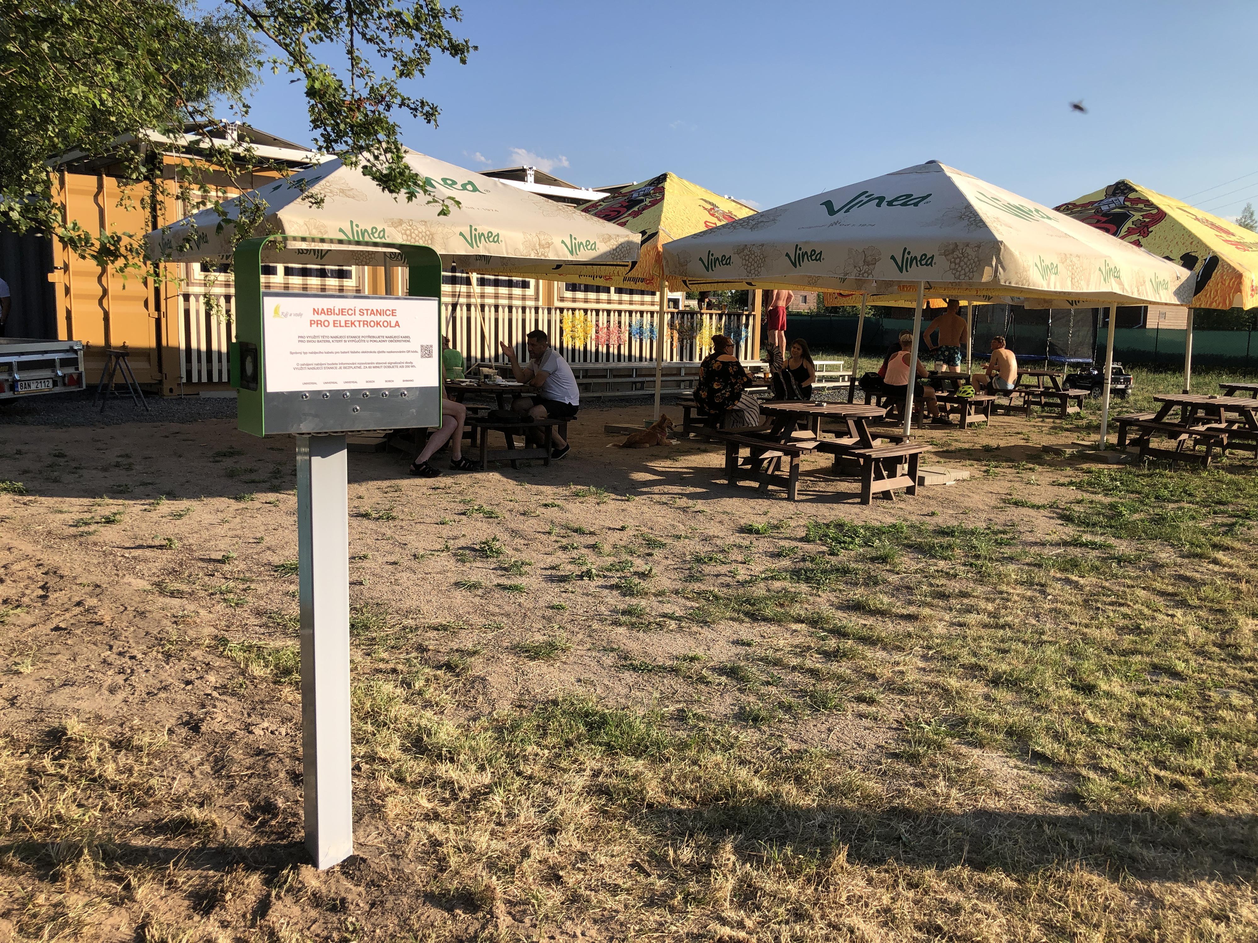 Nabíjecí stanice Ráj u vody