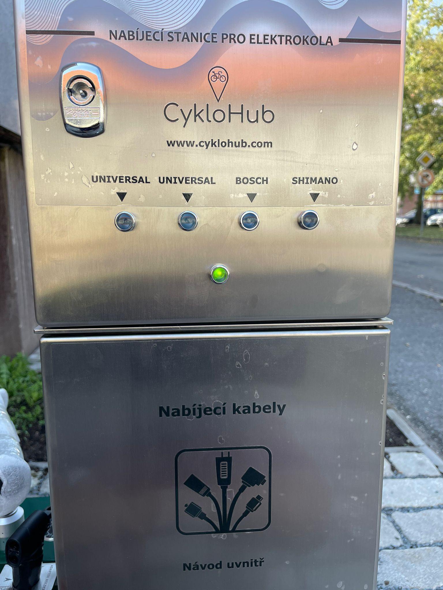 Dobíjecí stanice pro elektrokola foto 1