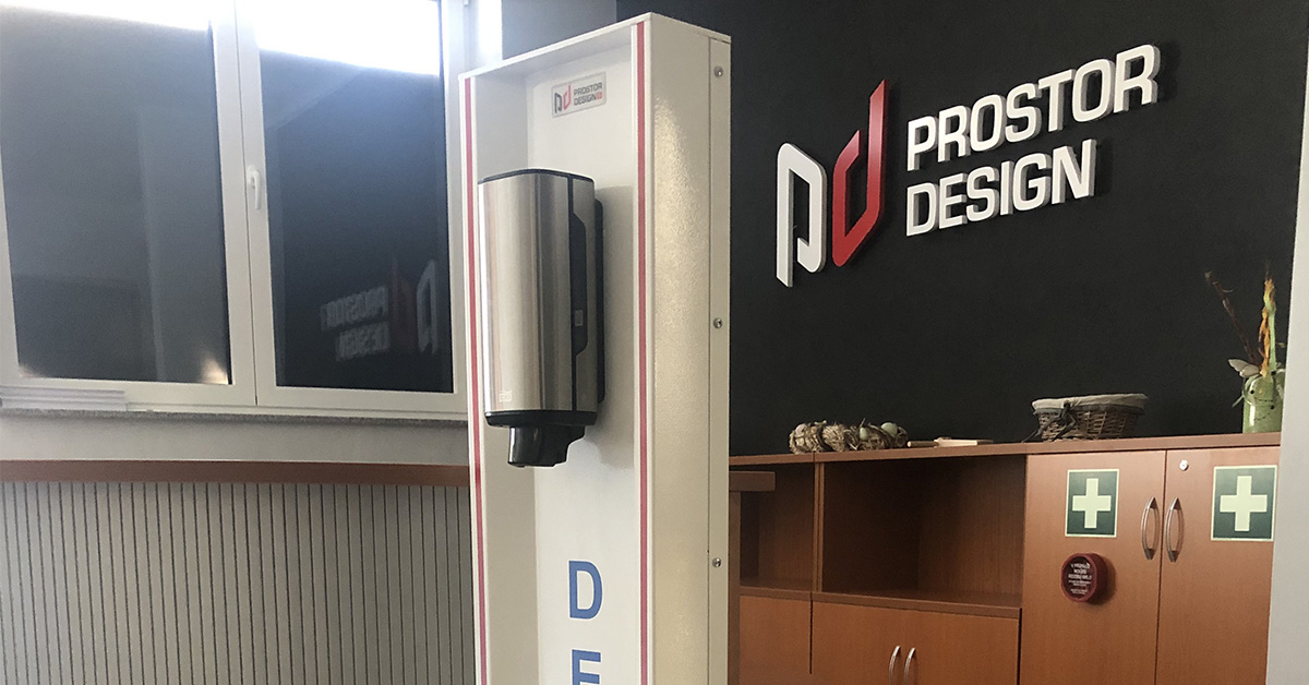 Stojany na dezinfekci - PROSTOR DESIGN foto 4