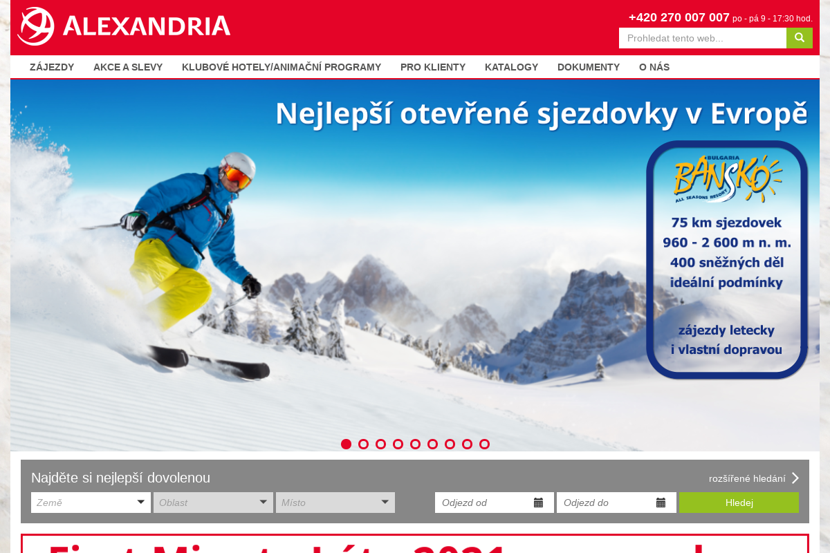 ALEXANDRIA, cestovní kancelář