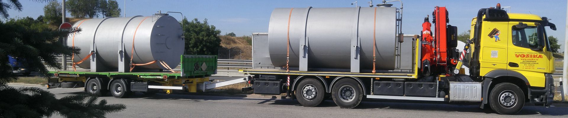 Cover image VOSIKA - Stěhování strojů, autodoprava s hydraulickou rukou