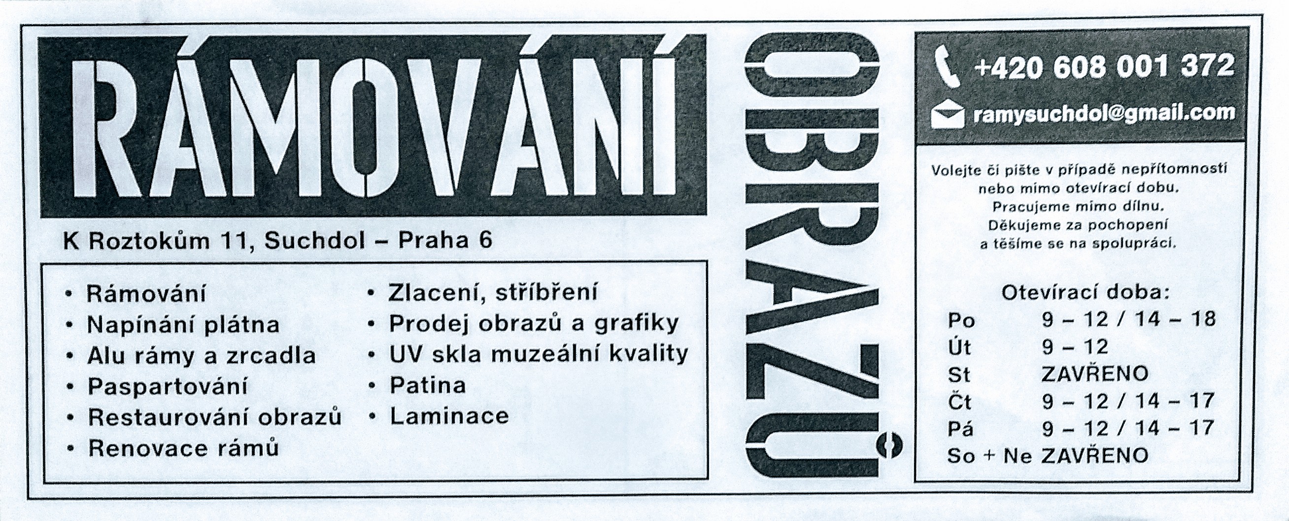 Rámování obrazů foto 2