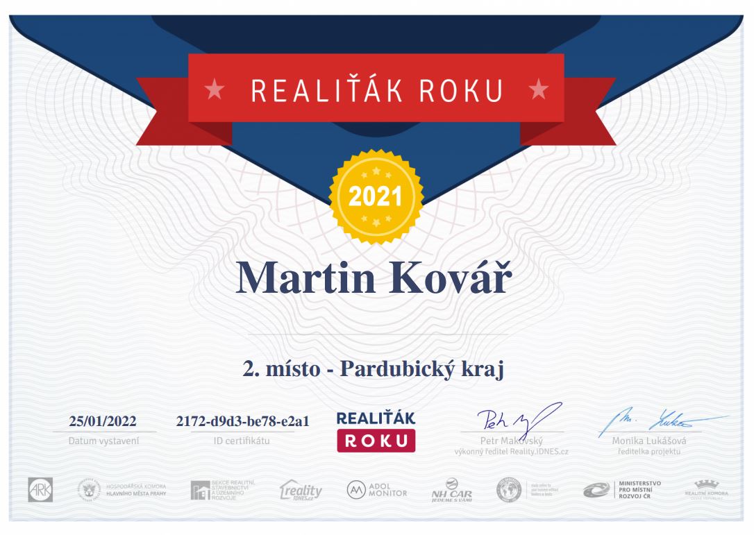 Ing. Martin Kovář certifikovaný realitní makléř RE/MAX G8 Reality foto 6