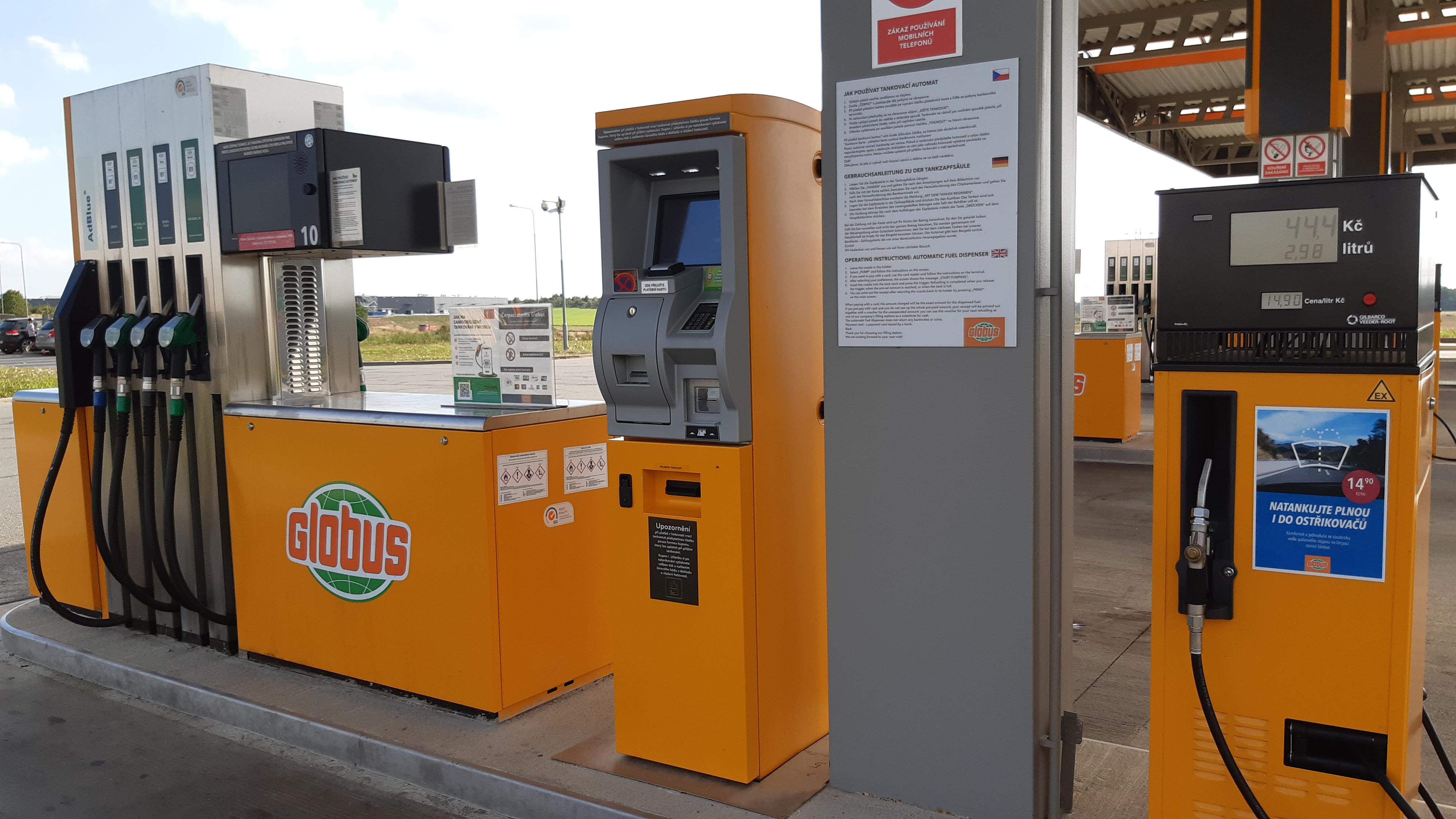 Čerpací stanice Globus
