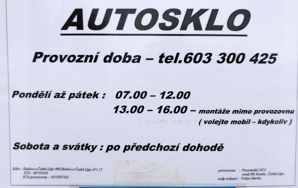 SKASAKO - Výměna a oprava autoskel foto 3