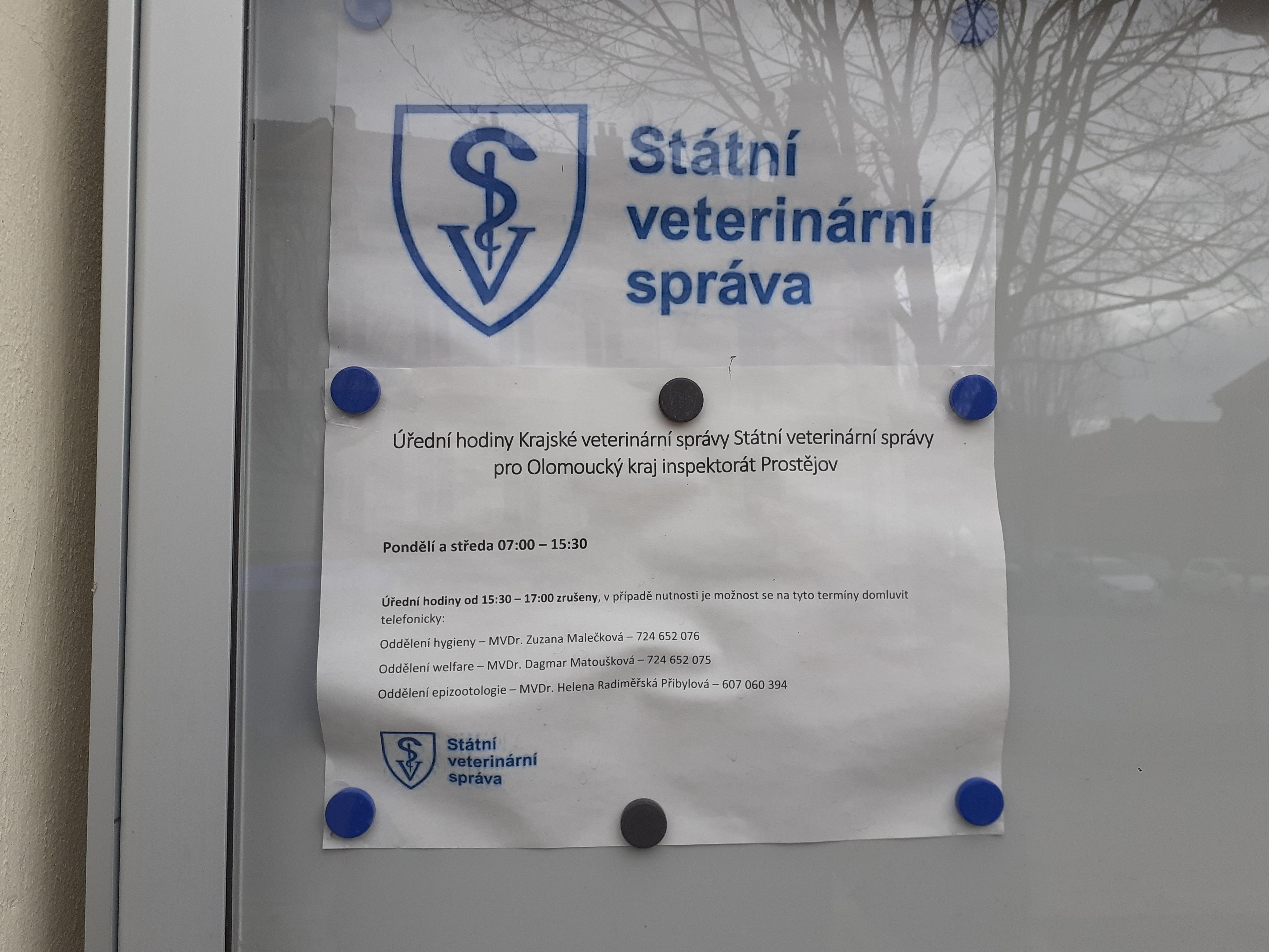 Krajská veterinární správa SVS pro Olomoucký kraj, Pracoviště Prostějov foto 5