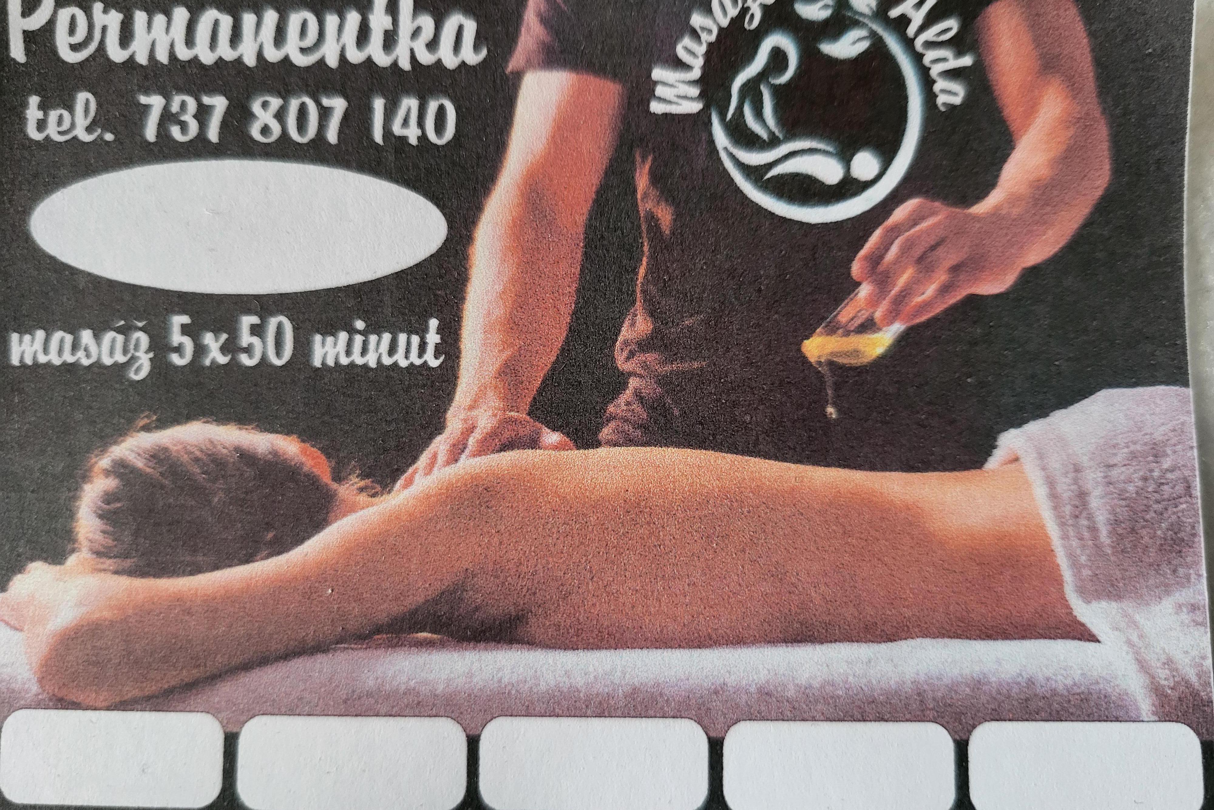Permanentka na masáž a relax.
